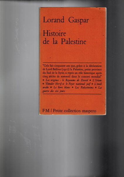 Histoire de la Palestine.