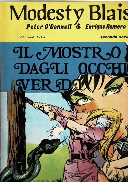 Il mostro dagli occhi verdi. Serie modesty Blaise. Seconda serie, …