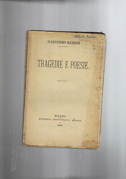 Tragedie e poesie.