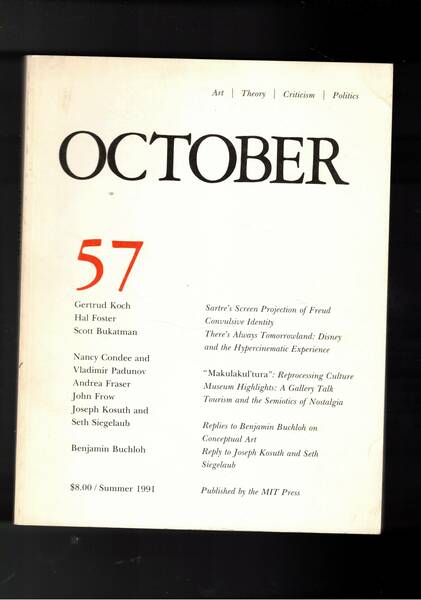 October, quadimestrale di art, Theory, Criticism, Politics, for the institute …