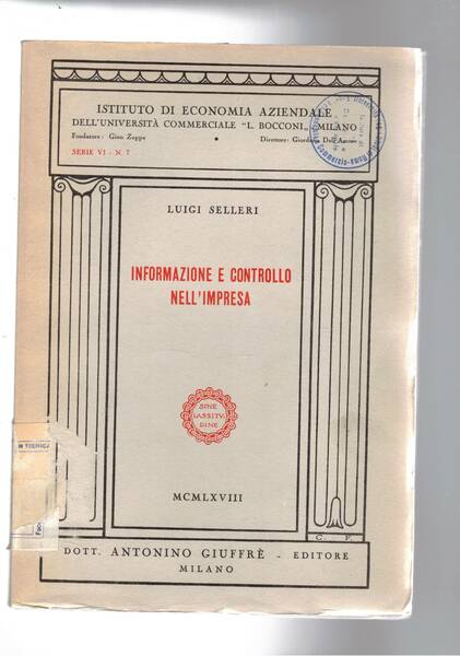 Informazione e controllo nell'impresa.