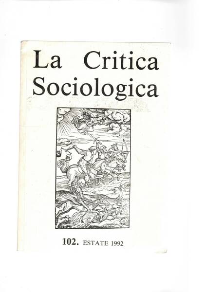 La Critica Sociologica n° 102 estate 1992. I nuovi movimenti …