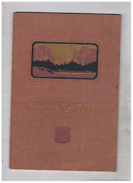 California. Pubblicazione per illustrate le bellezze dello stato.