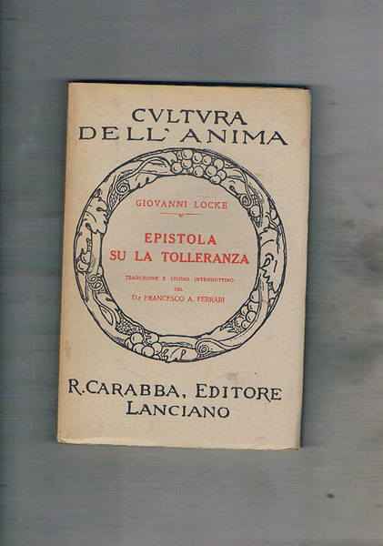 Epistola su la tolleranza.