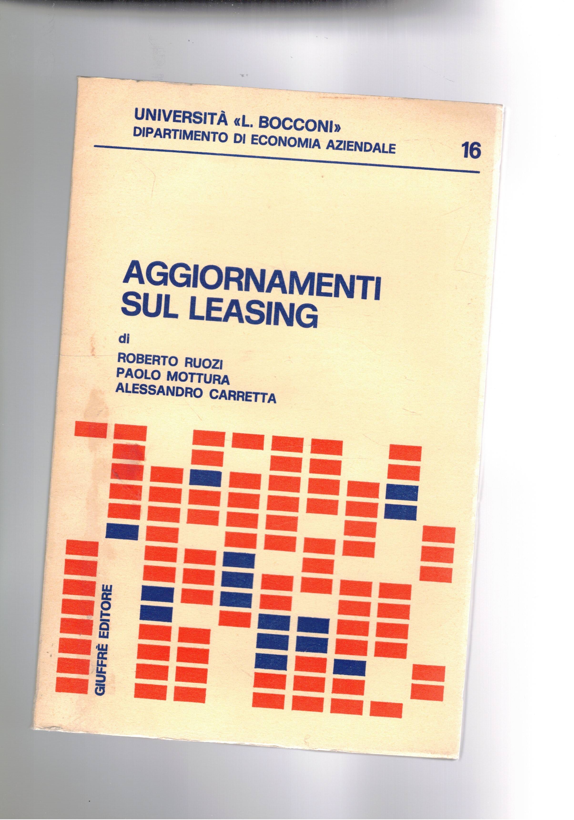 Aggiornamenti sul leasing.