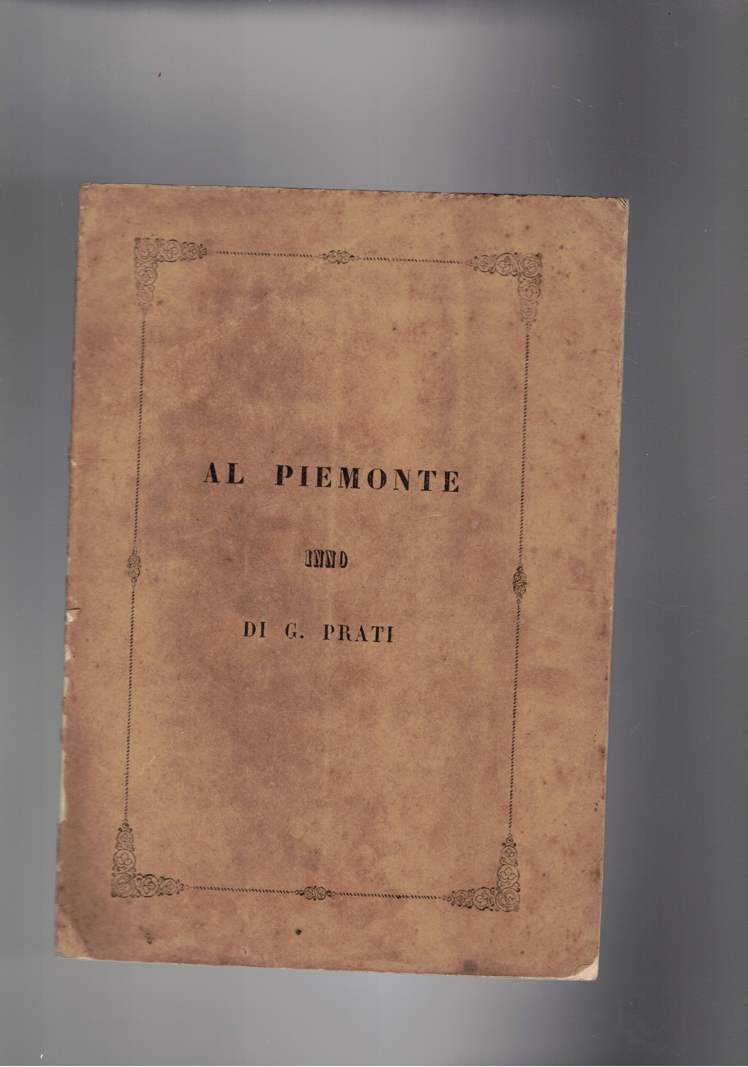 Al Piemonte. Inno.
