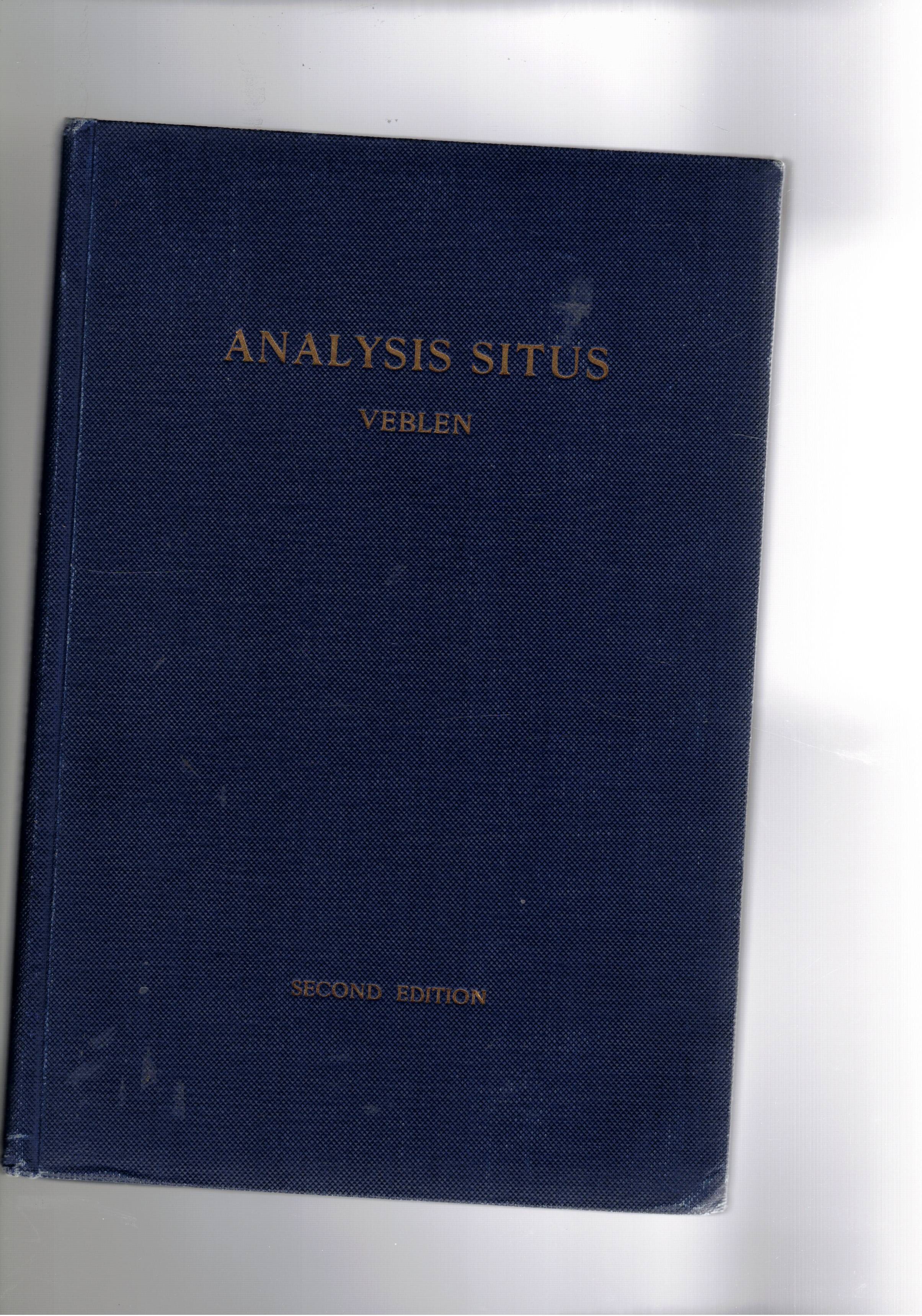 Analysis Situs. Vol. V part II di Colloquium Publications di …