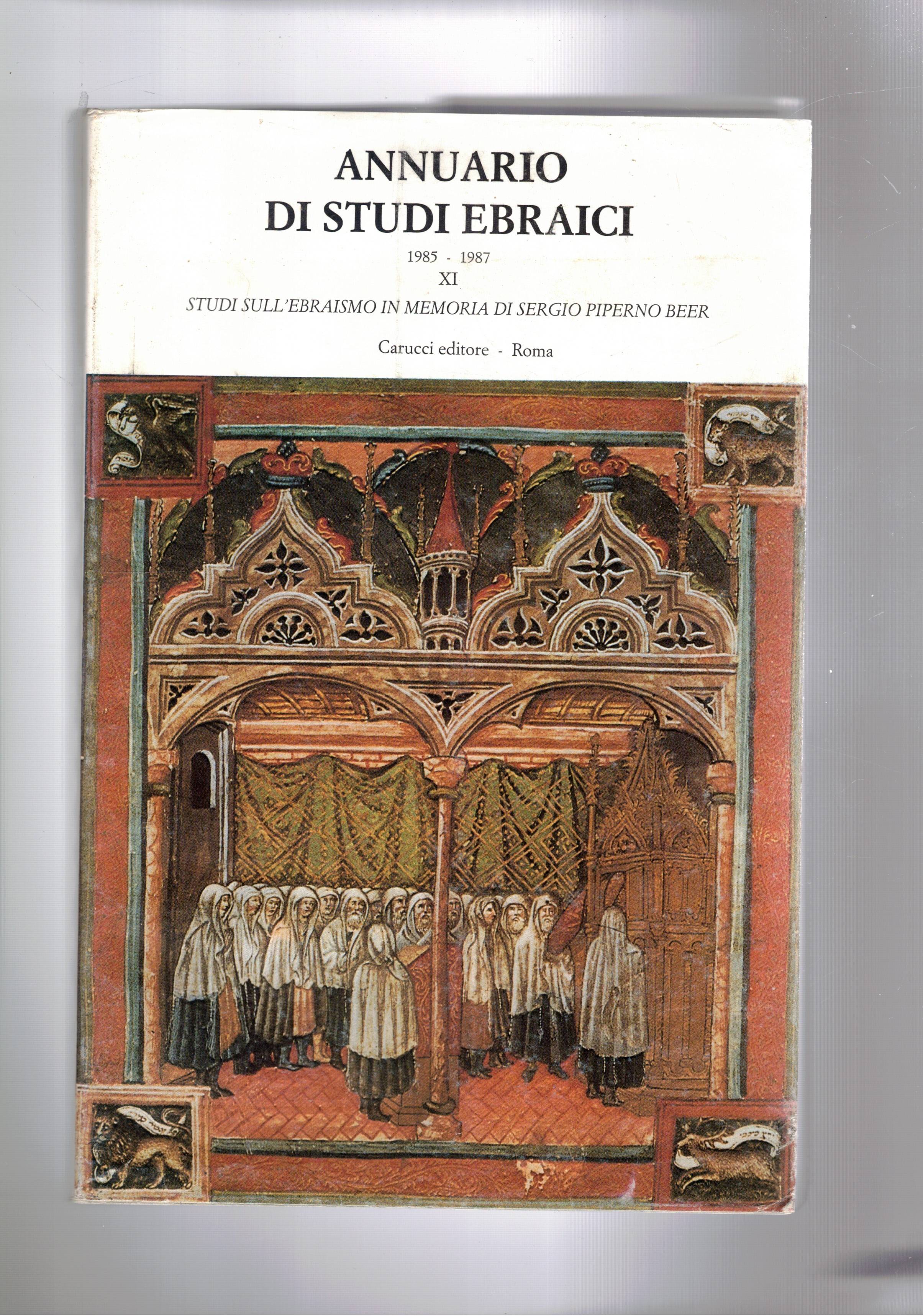 Annuario di studi ebraici 1985-1987. Studi sull'ebraismo in memoria di …