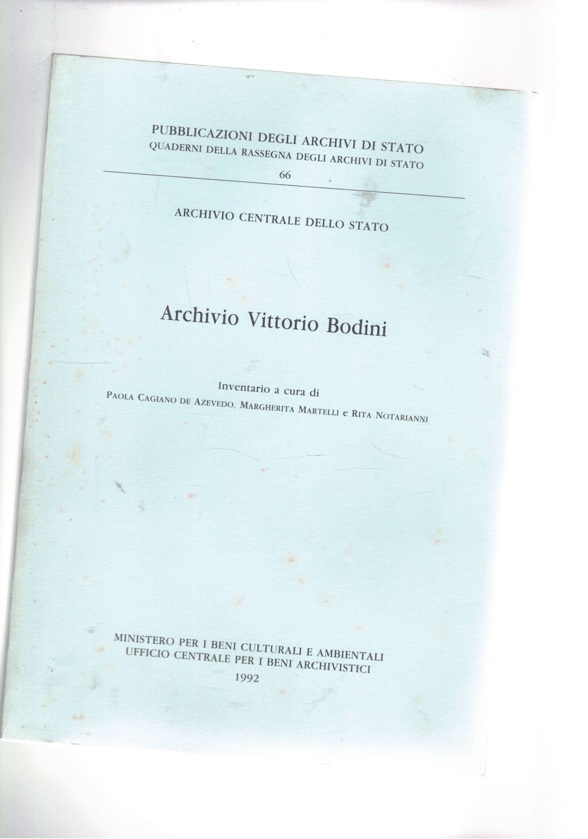 Archivio Vittorio Bodini.