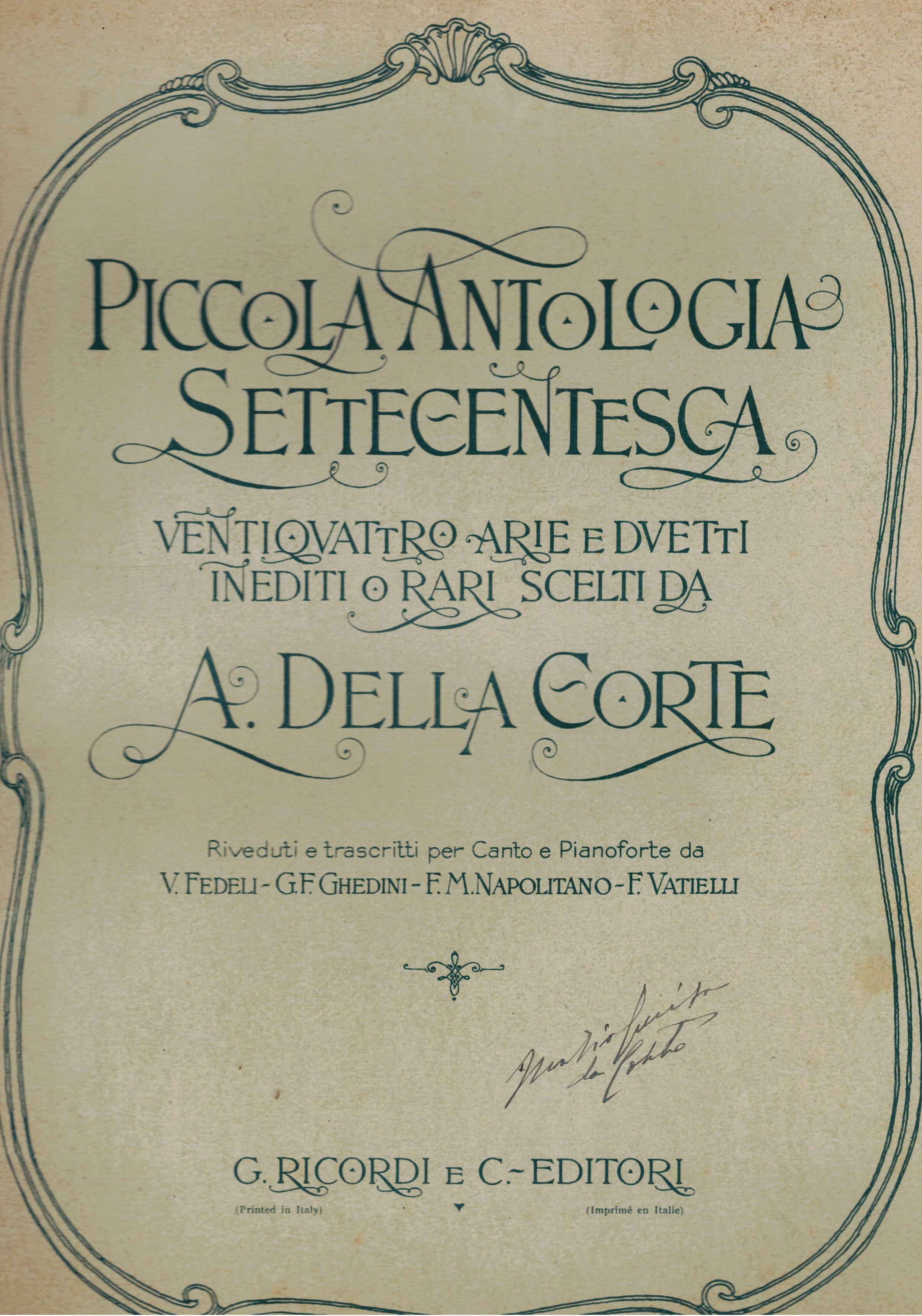 Aria di Serpina, da la Serva padrona (1780). Collana diretta …