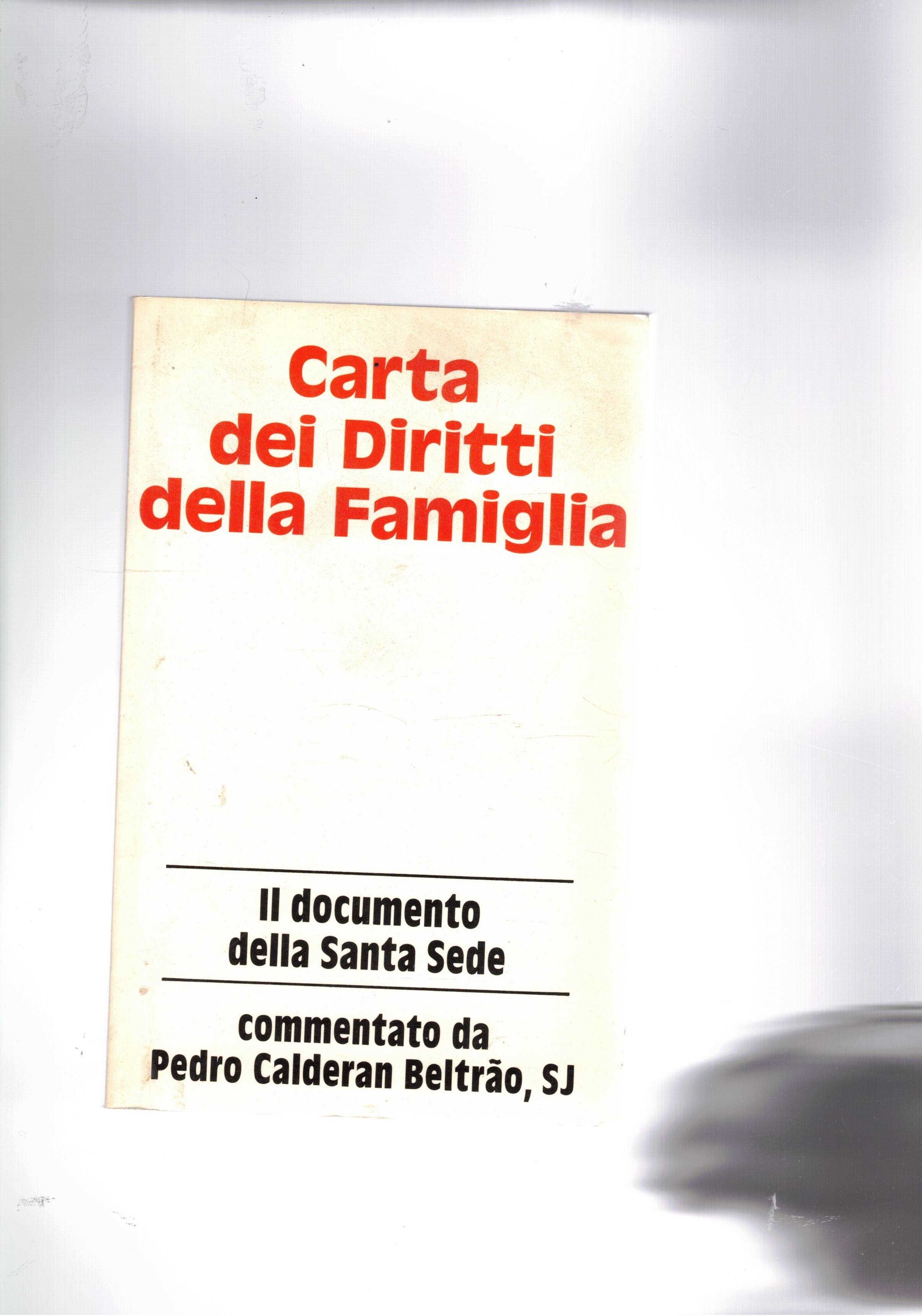 carta dei diritti della famiglia. Il docuneto della santa sede.
