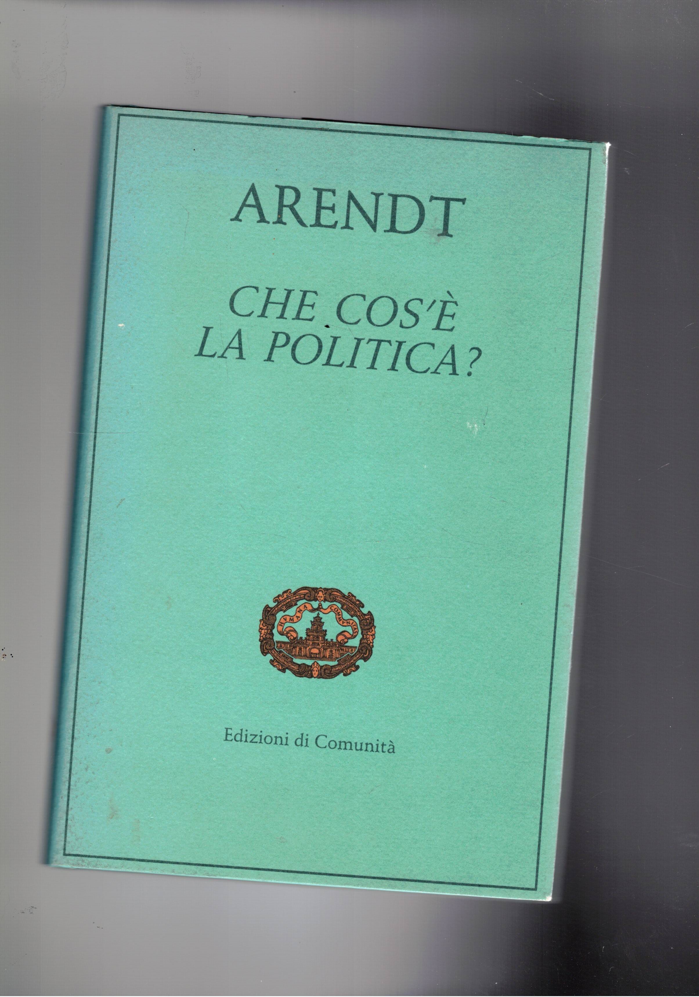 Che cos'è la politica?