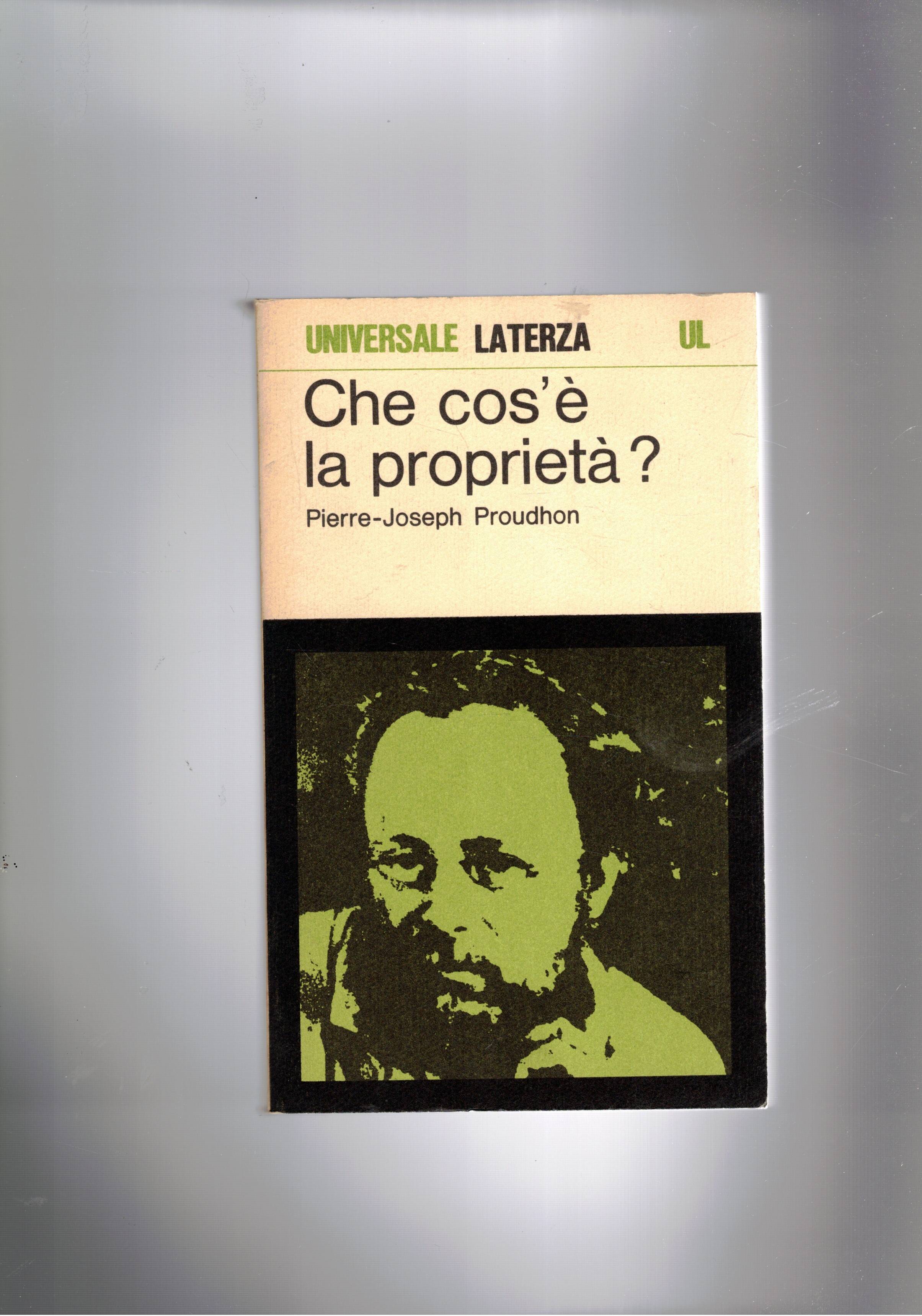 Che cos'è la proprietà? O ricerche sul principio del dititto …