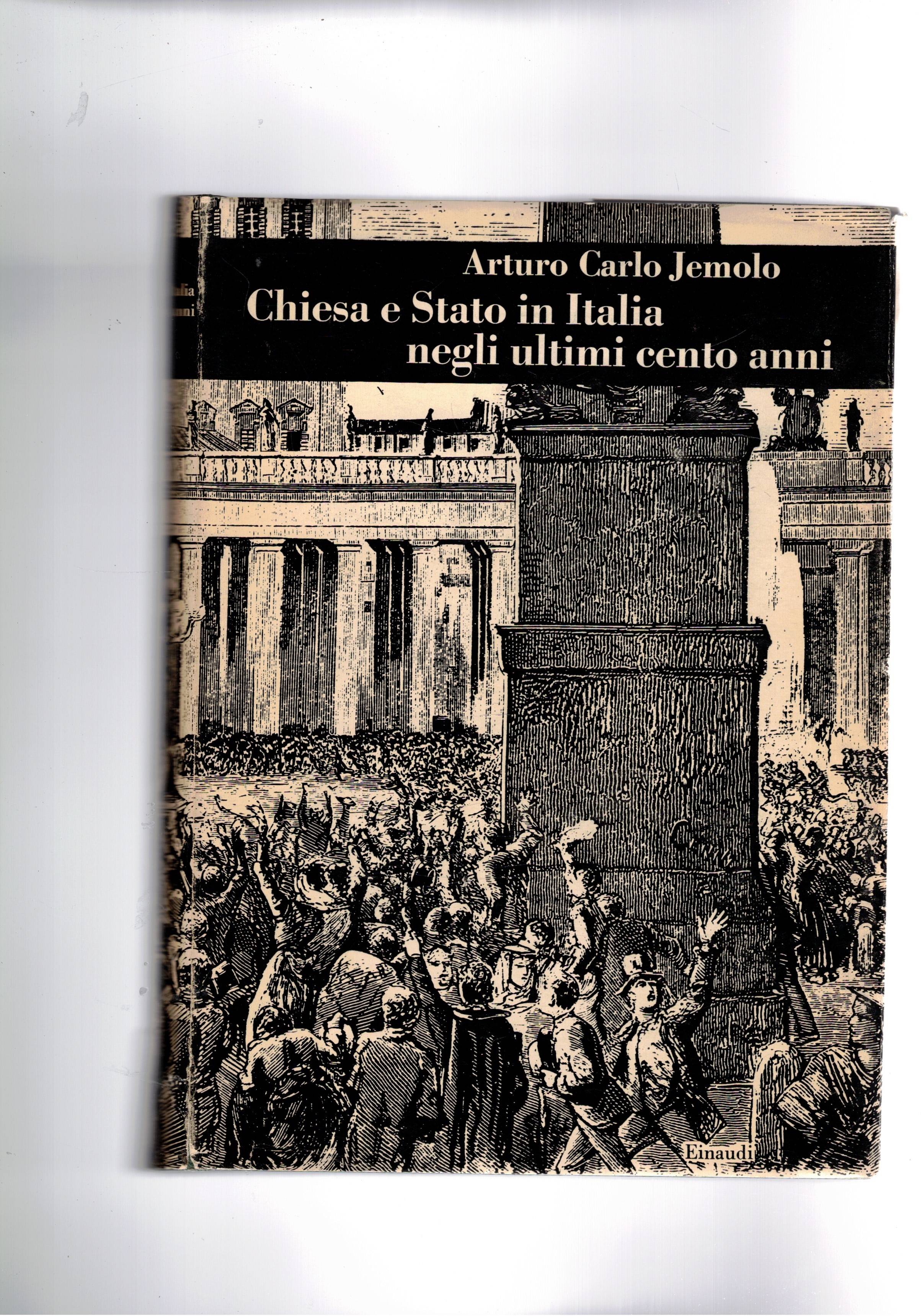 Chiesa e stato in Italia negli ultimi cento anni. Coll. …