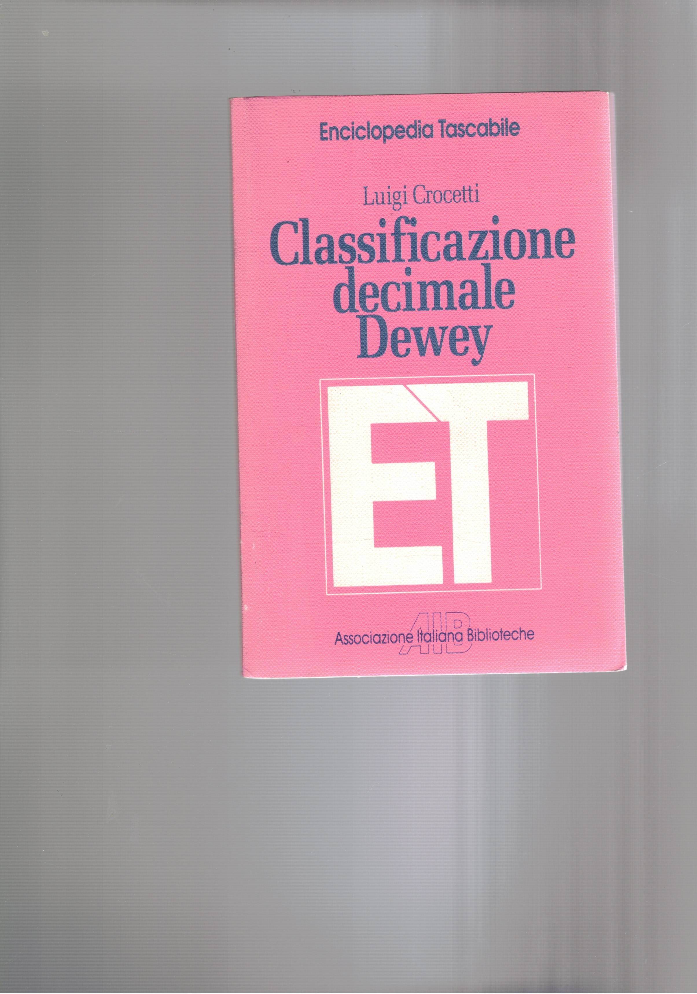 Classificazione decimale Dewey.