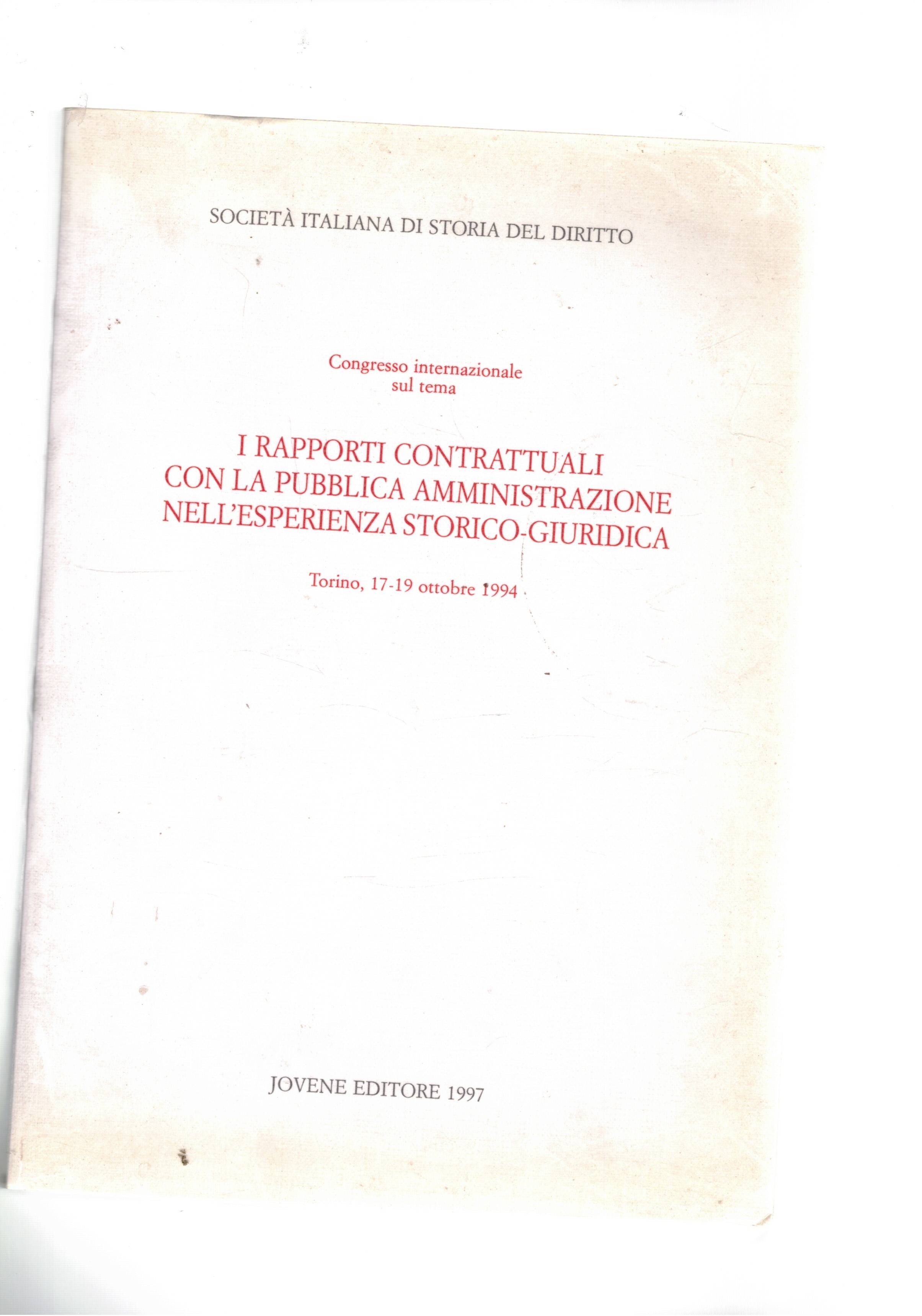 Congresso nazionale sul tema I rapporti contrattuali con la pubblica …
