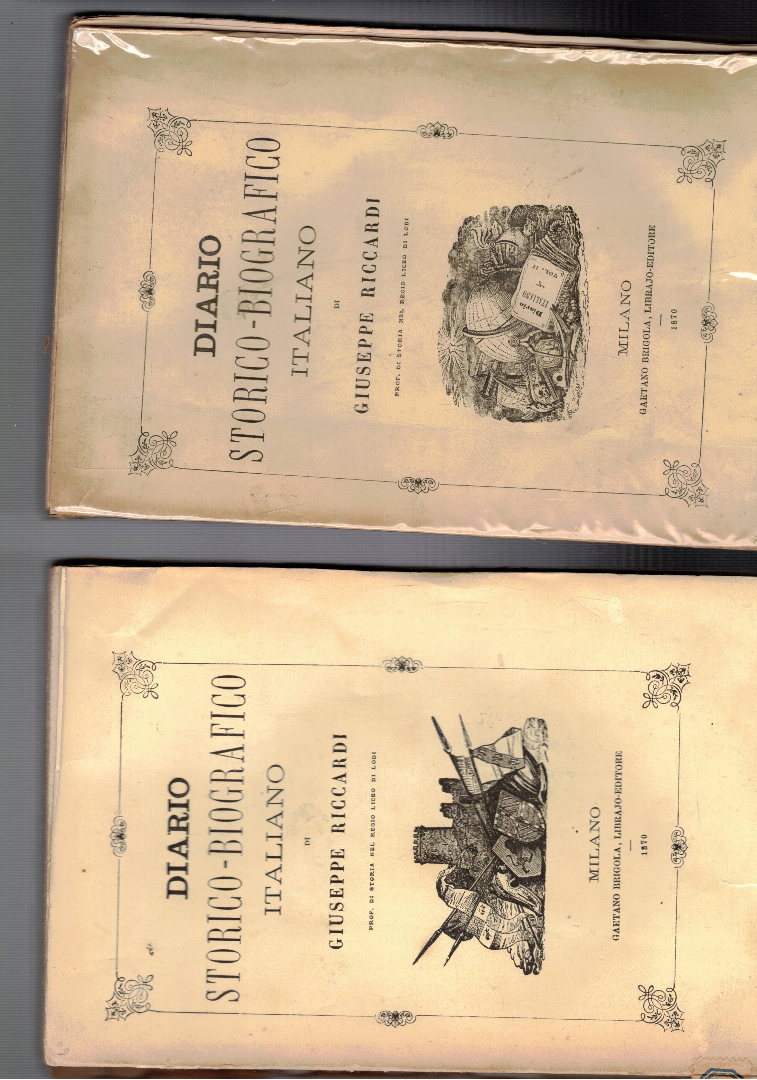 Diario storico-biografico italiano. Vol. I-II.