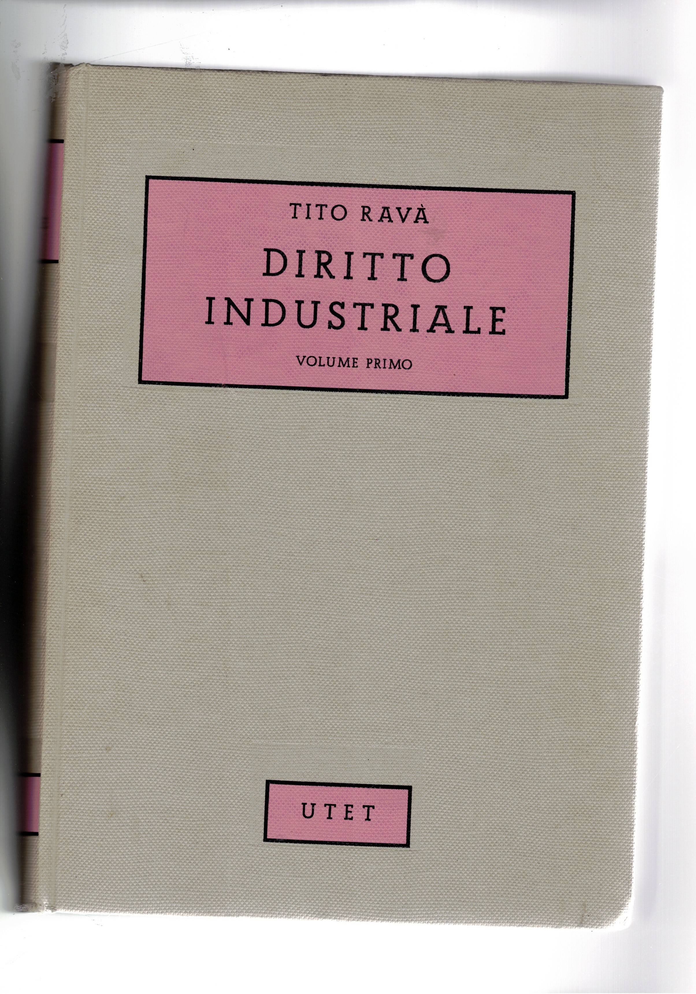 Diritto industirale. Vol. primo. Azienda segni distintivi, concorrenza.