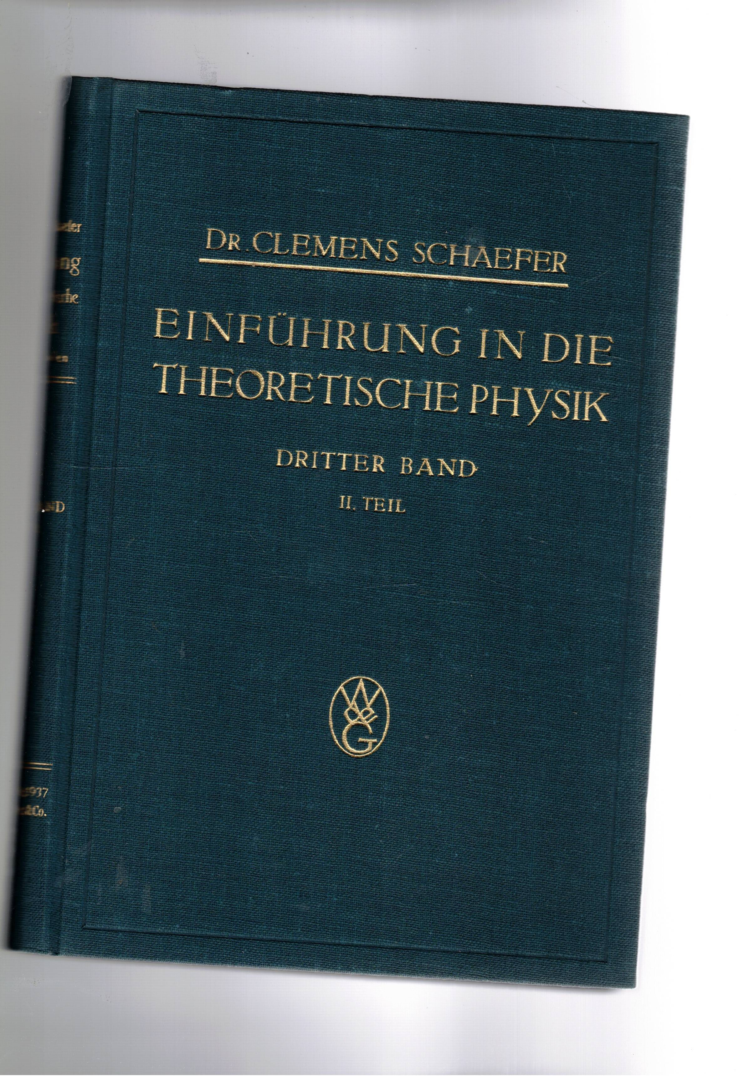 Einführung in die Theoretische Physik. vol. II° Quantentheorie.