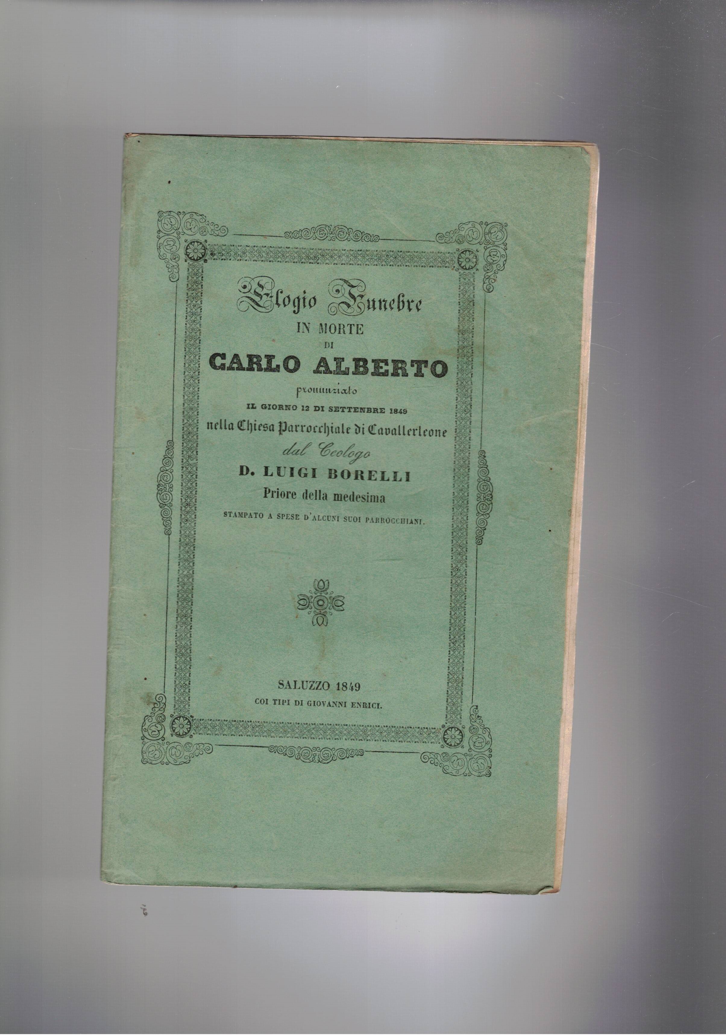 Elogio funebre in morte di Carlo Alberto pronunziato il giorno …
