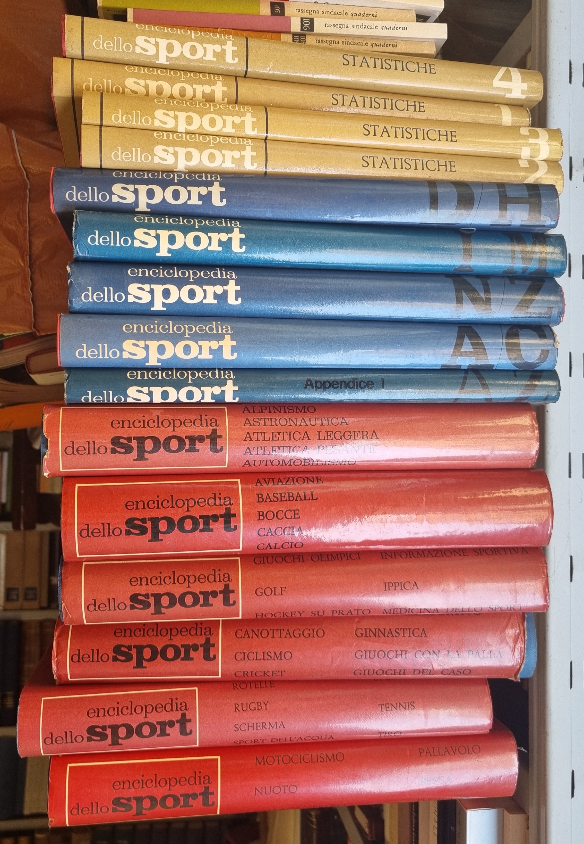 Enciclopèedia dello sport vol. I-VI monografie dele varie discipline in …