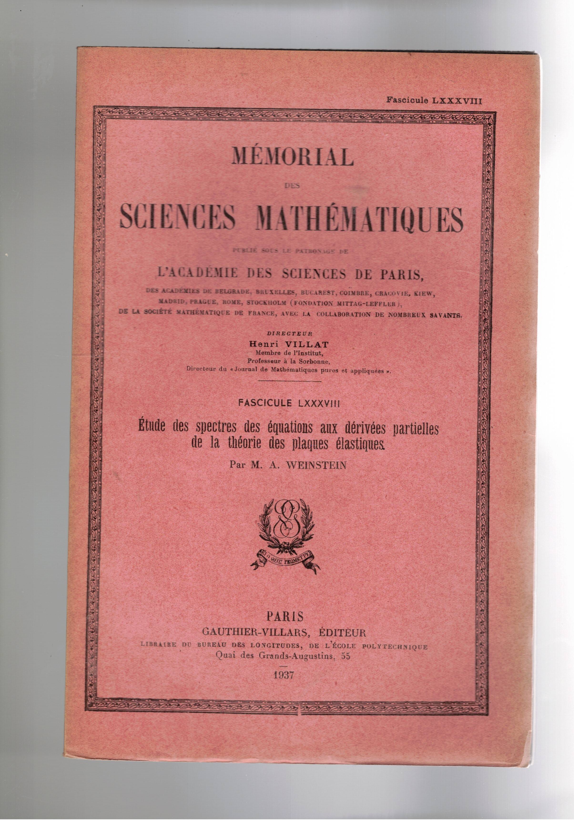 Etude des spectres des équations aux dérivés partielles de la …