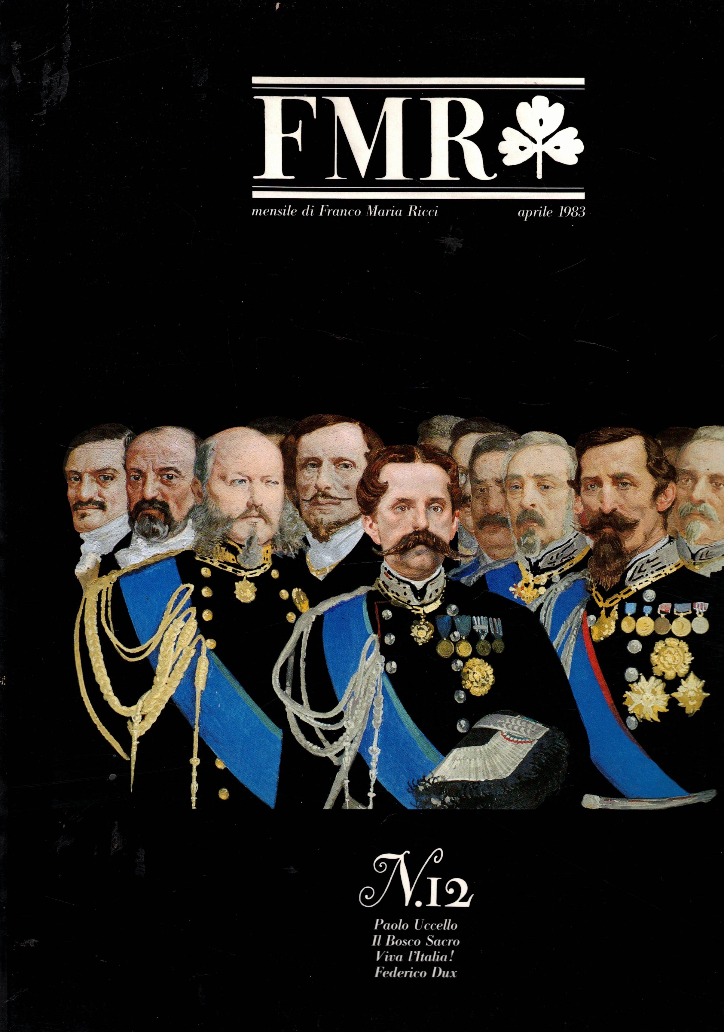 Fmr. mensile di Franco maria Ricci n° 12 aprile 1983. …