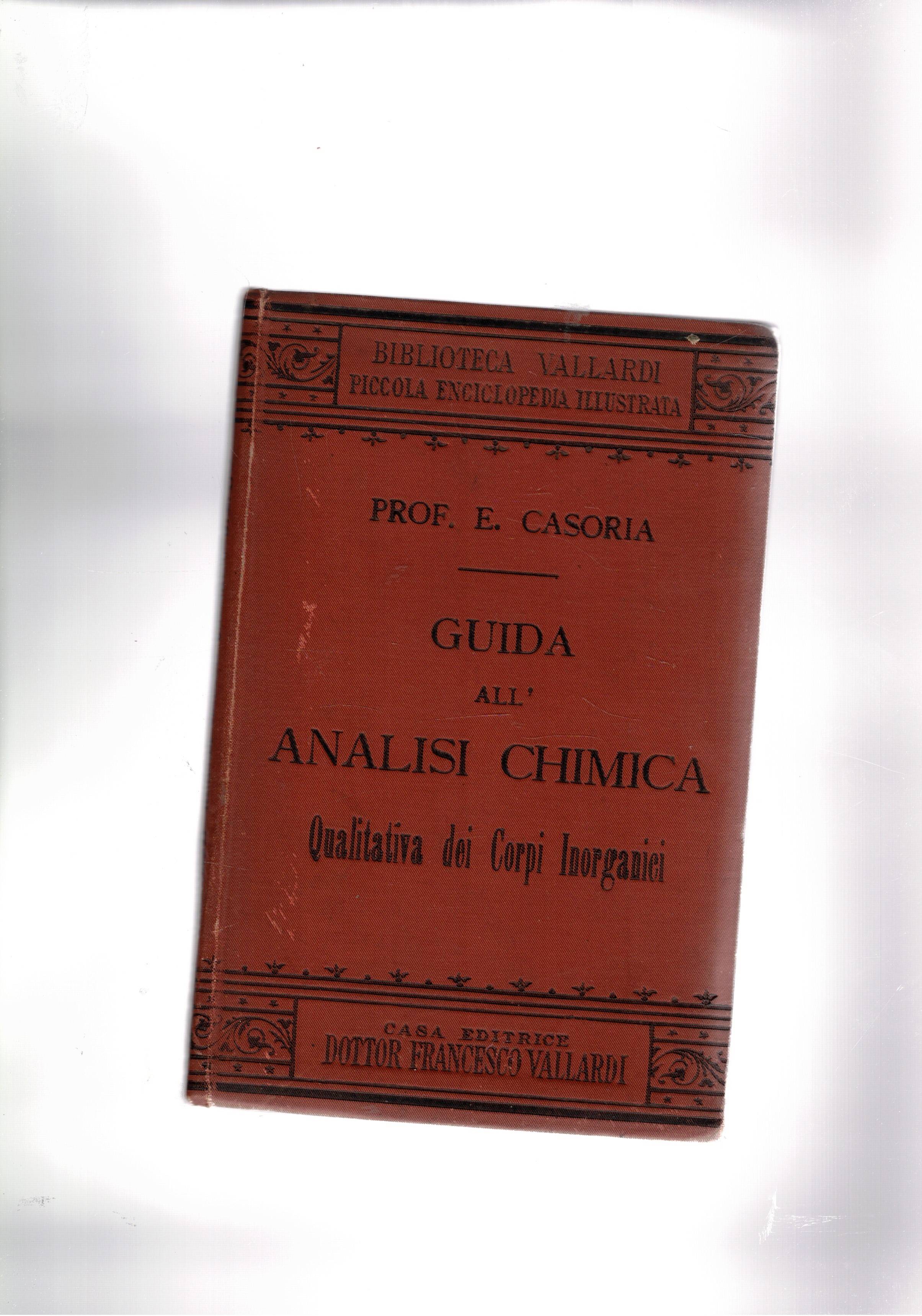 Guida all'analisi chimica qualitativa dei corpi inorganici.