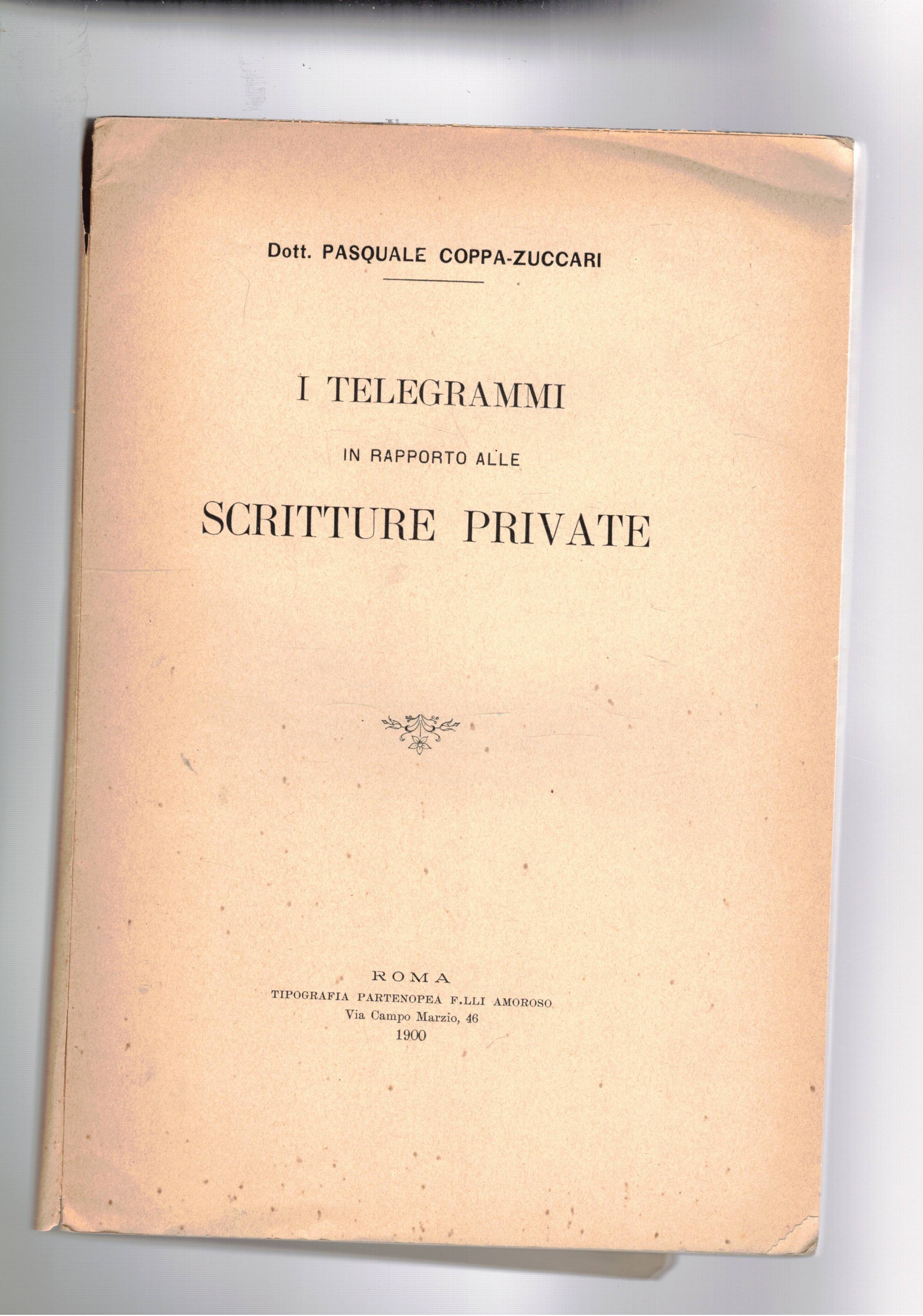 I telegrammi in rapporto alle scritture private.
