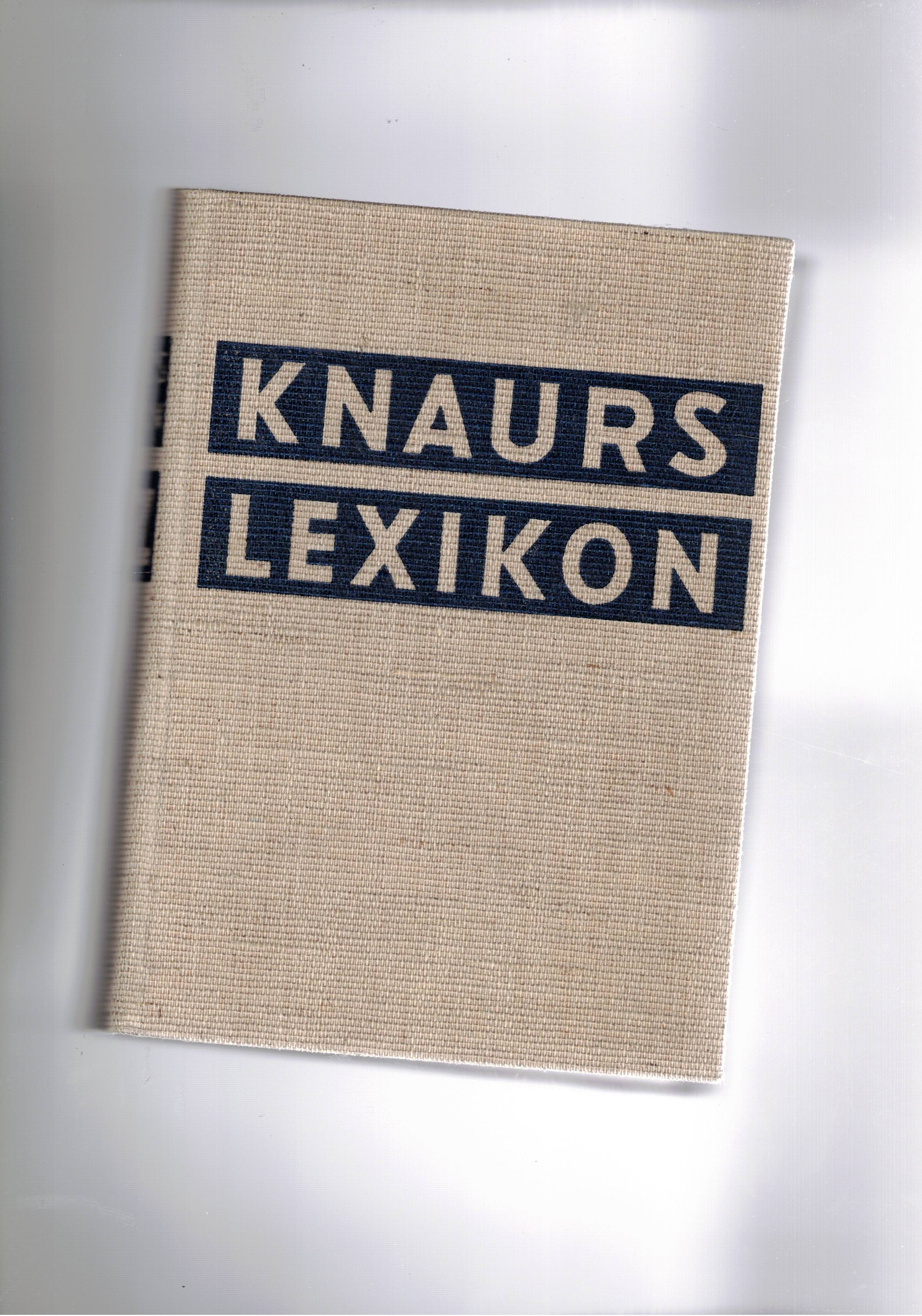 Knaurs Lexikon A-Z.