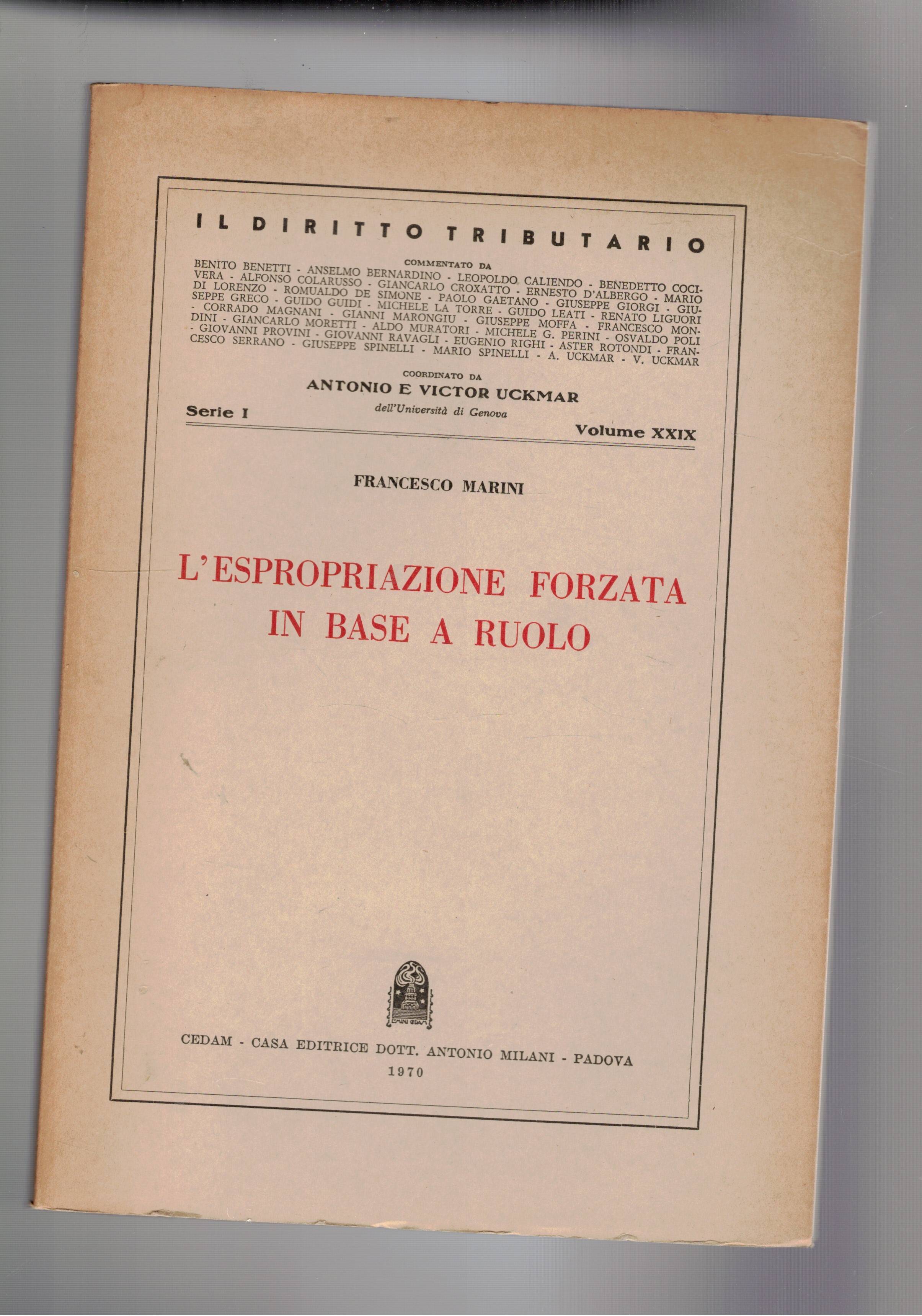L'espropriazione forzata in base a ruolo.