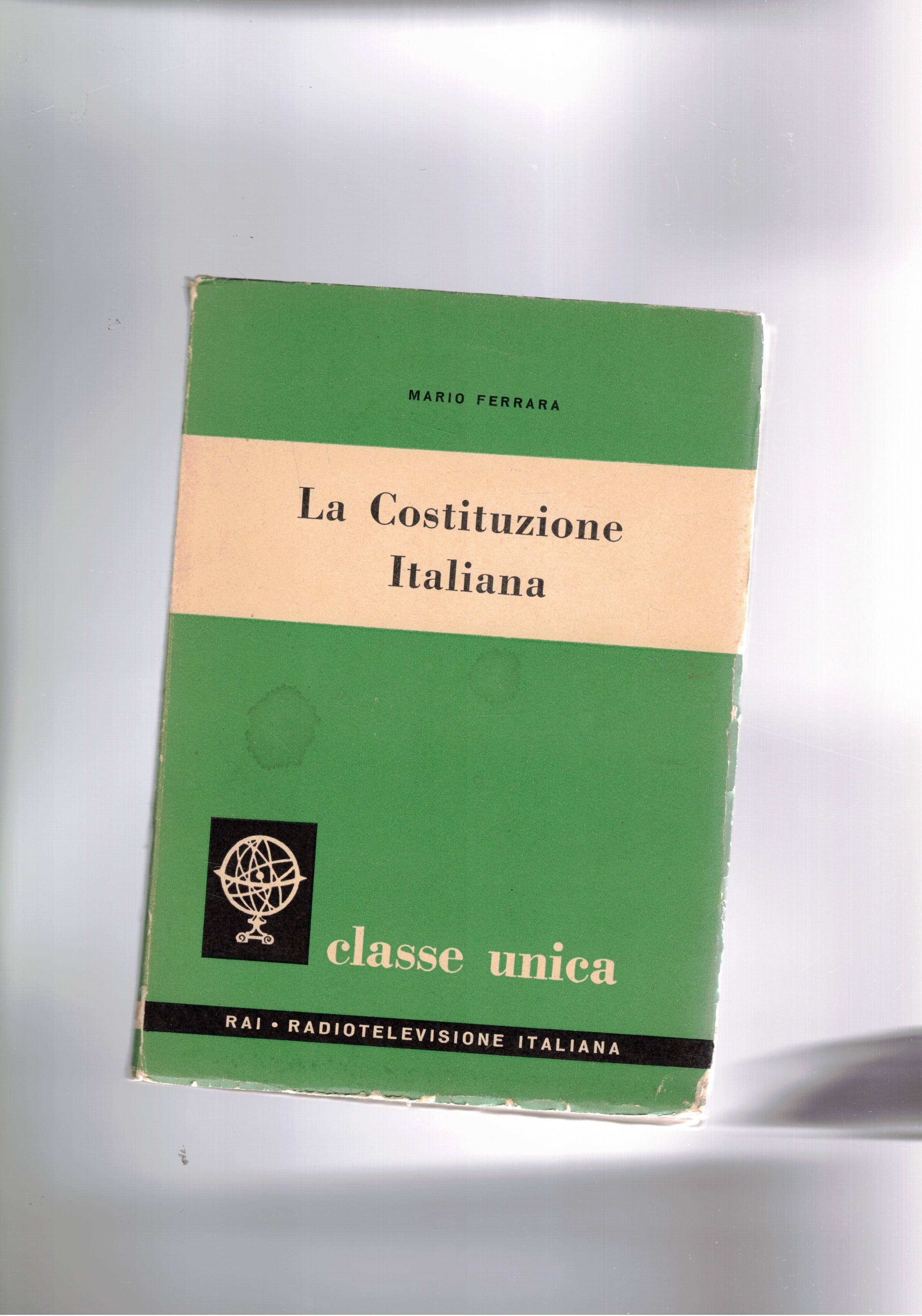 La Costituzione Italiana. Coll. Classe unica.