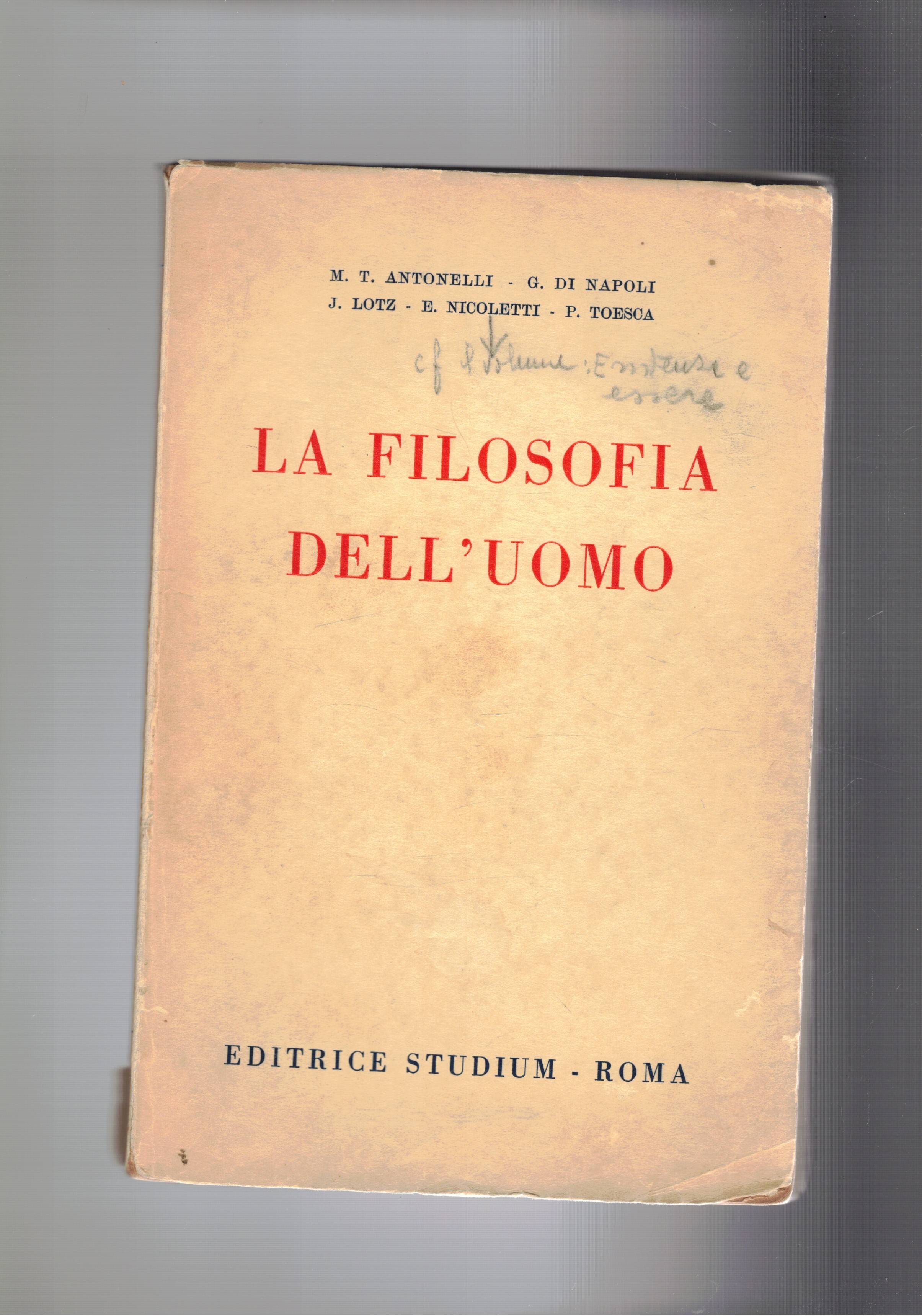 La filosofia dell'uomo.