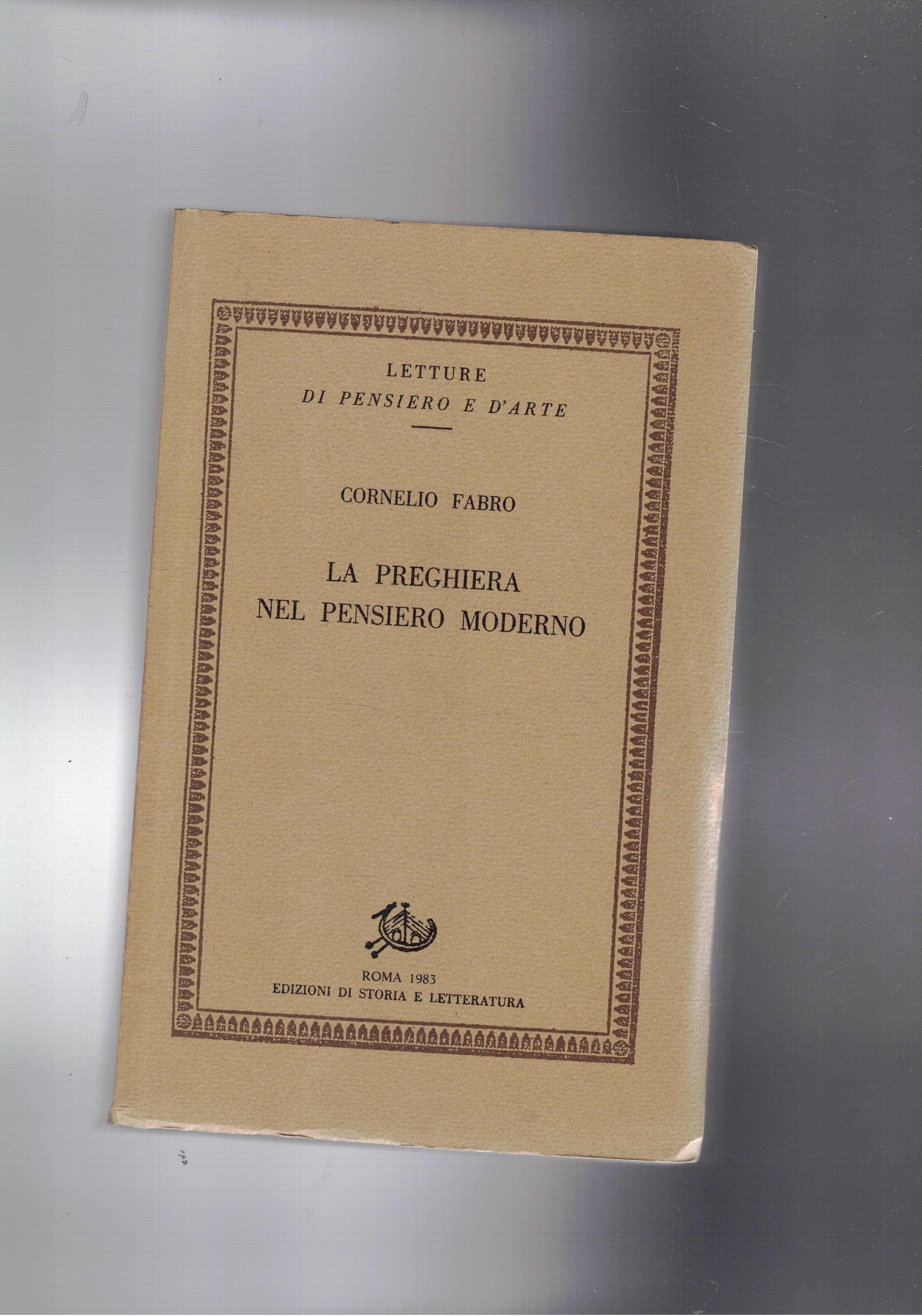 La preghiera nel pensiero moderno.