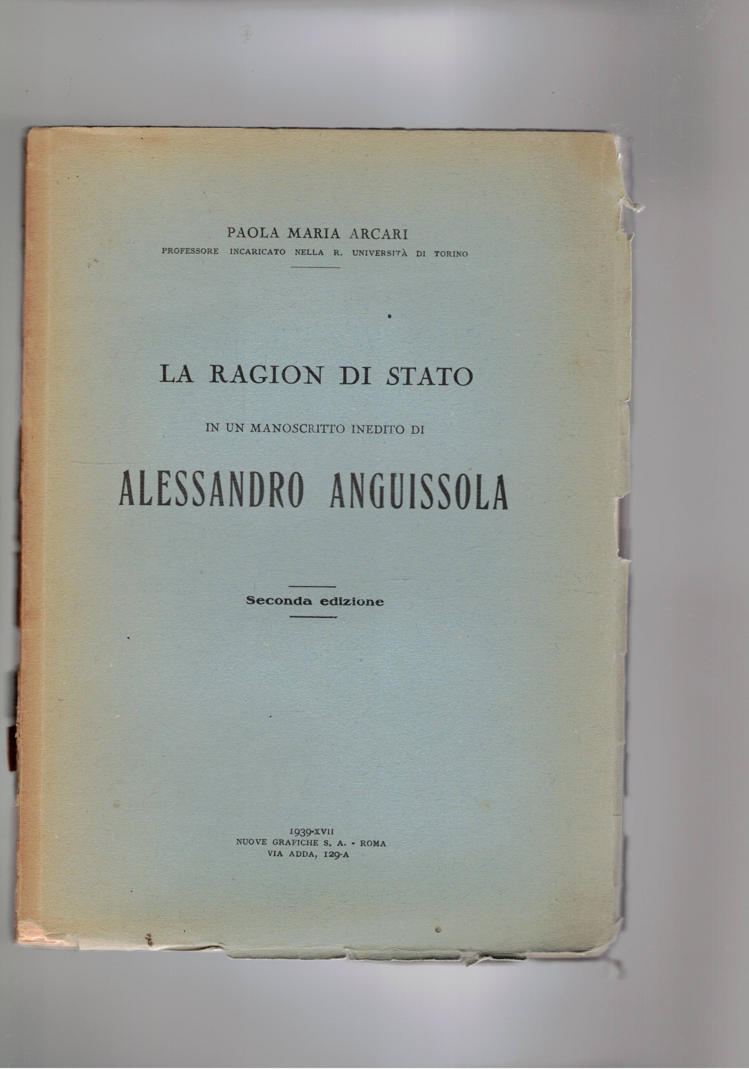 La ragion di Stato in un manoscritto inedito di Alessandro …