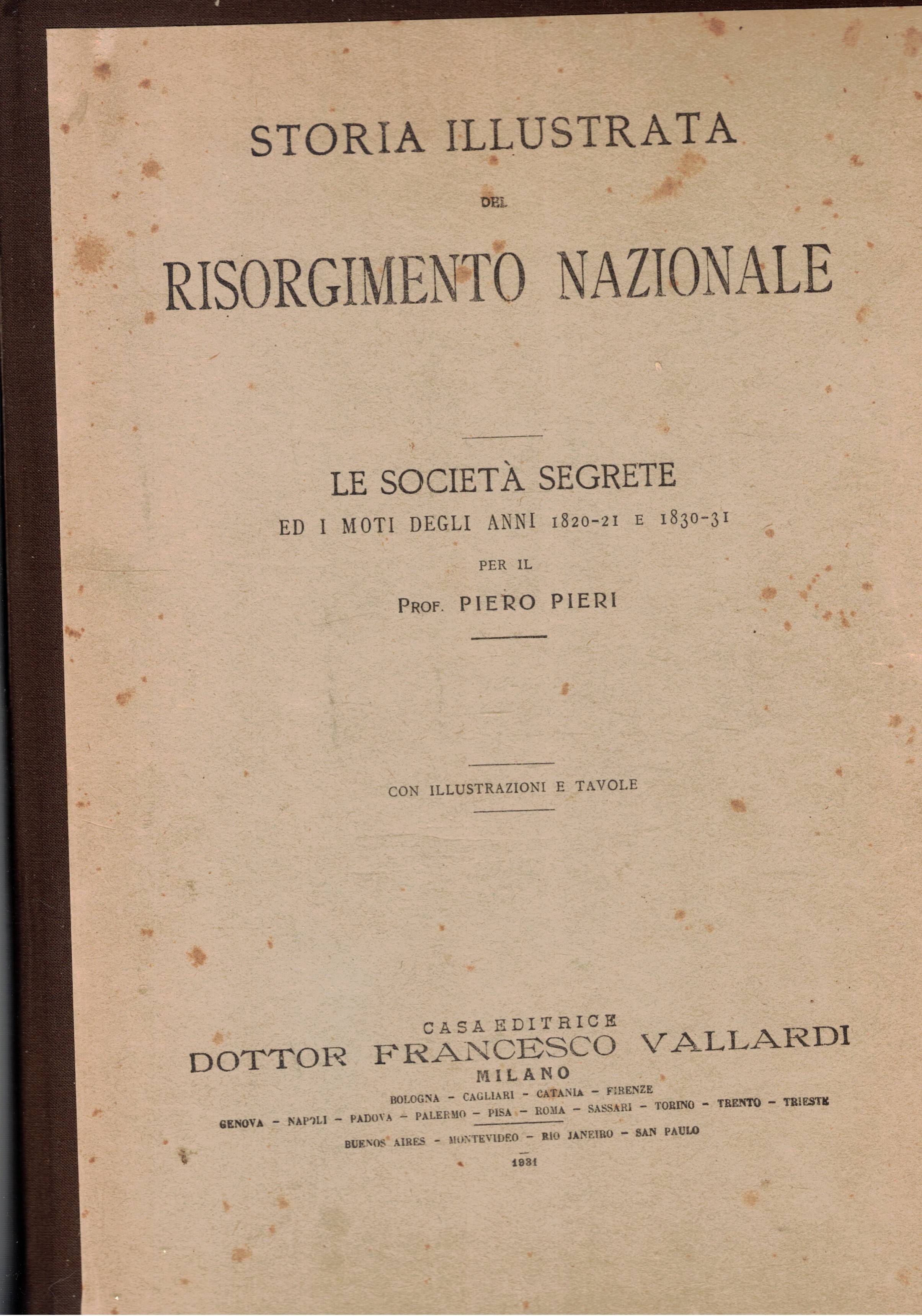 Le società segrete ed i moti degli anni 1820-21 e …