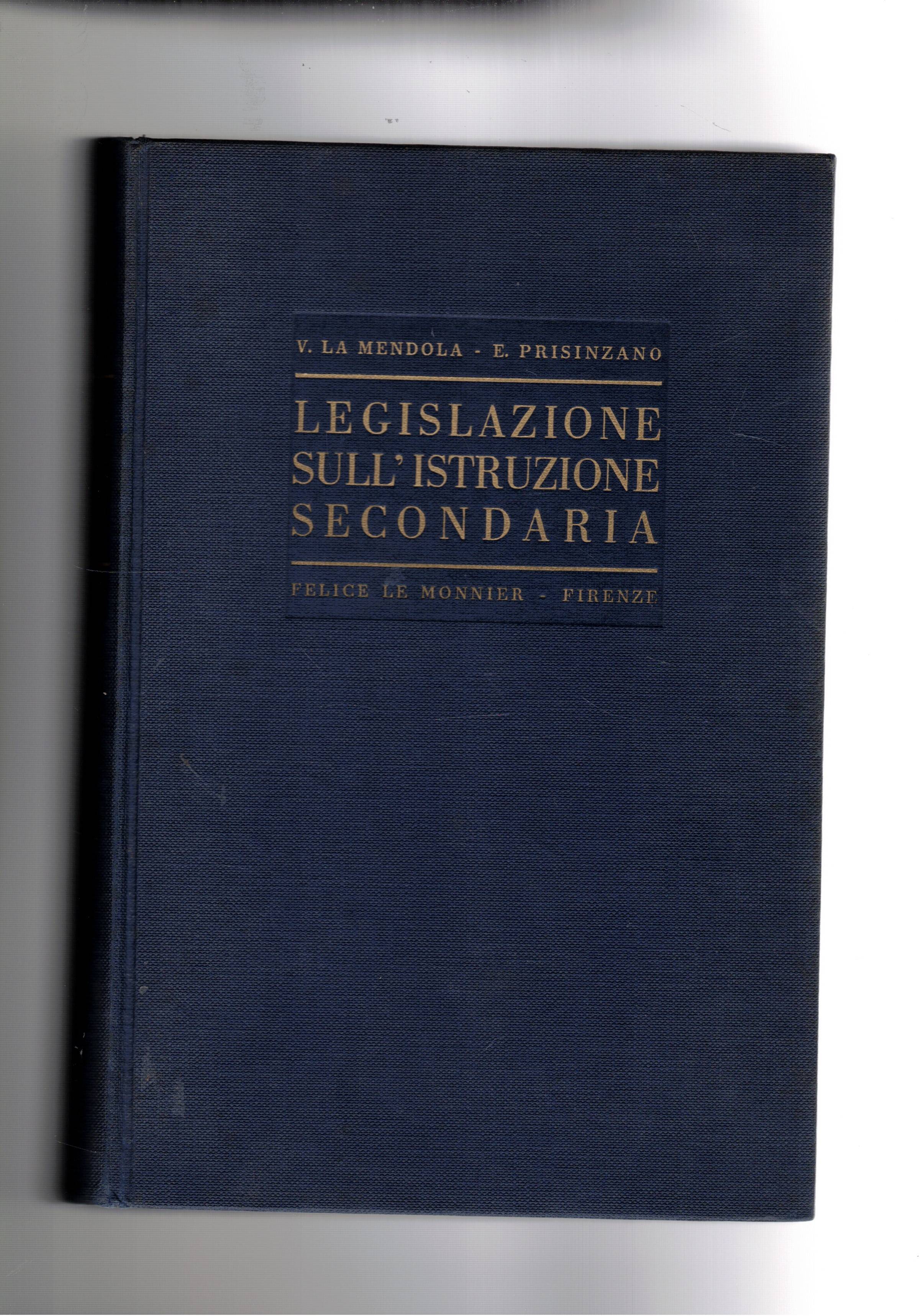 Legislazione sull'istruzione secondaria. Raccolta aggiornata e coordinata di leggi, regolamenti …