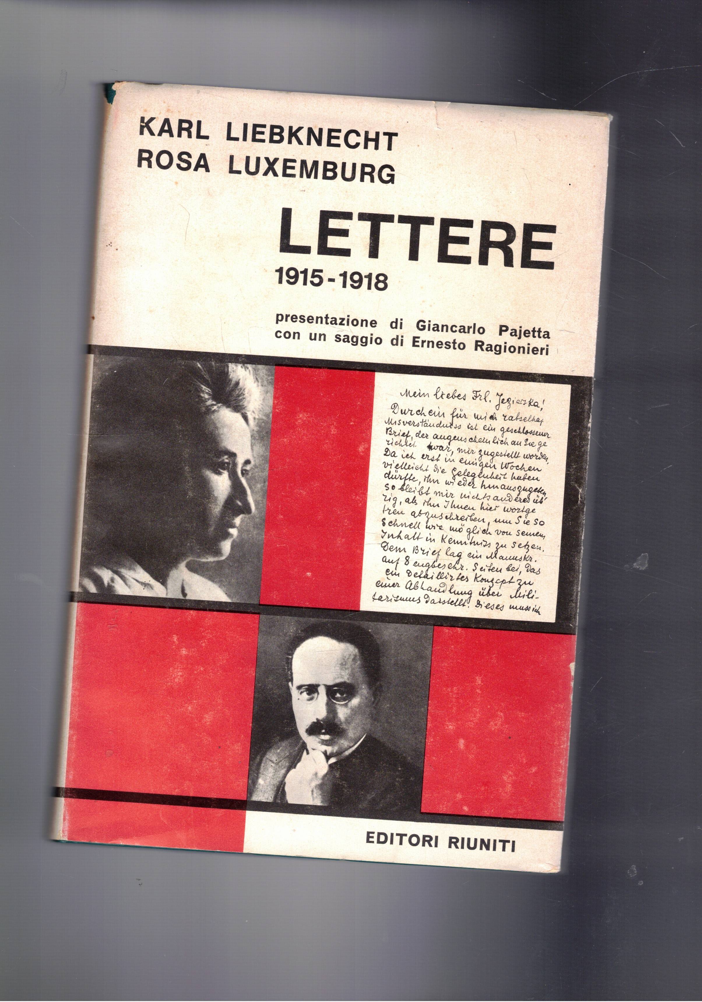 Lettere 1915-1918. Presentazione di Giancarlo Pajetta con un saggio di …