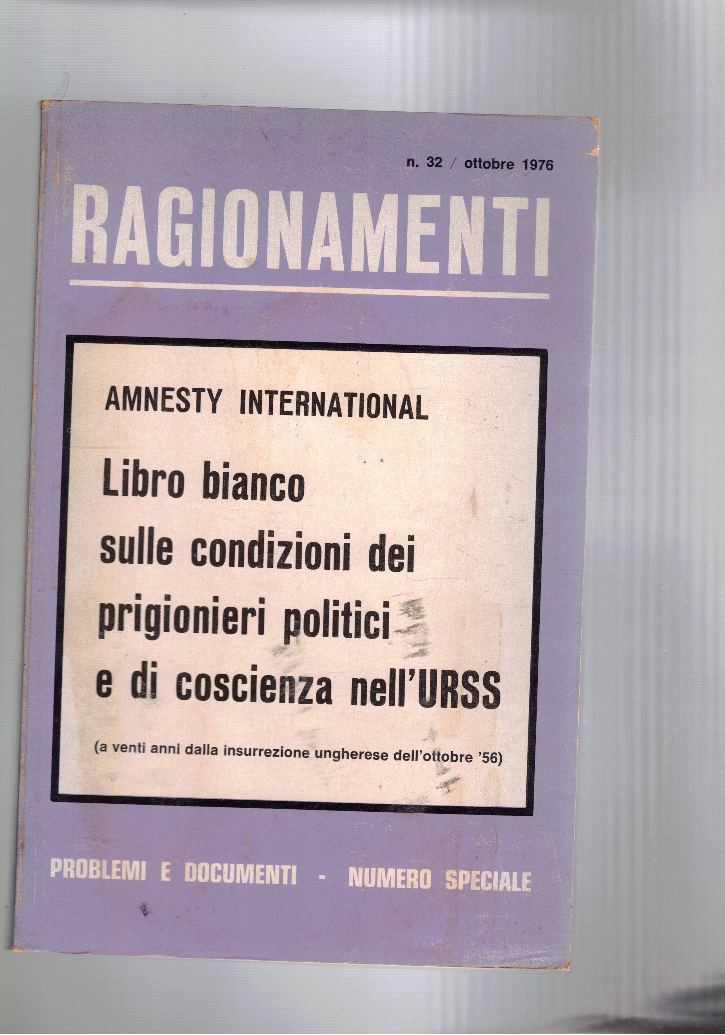 Libro bianco di Amnesty International, libro bianco sulle condizioni dei …