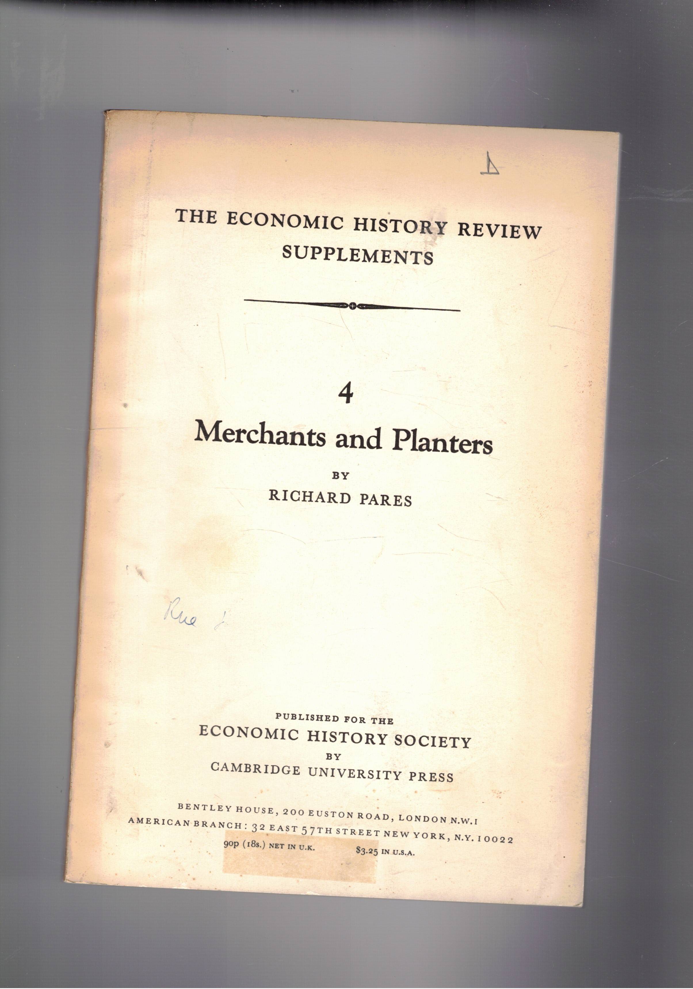 Merchant and Planters. n° 4 di The erconomic history review …