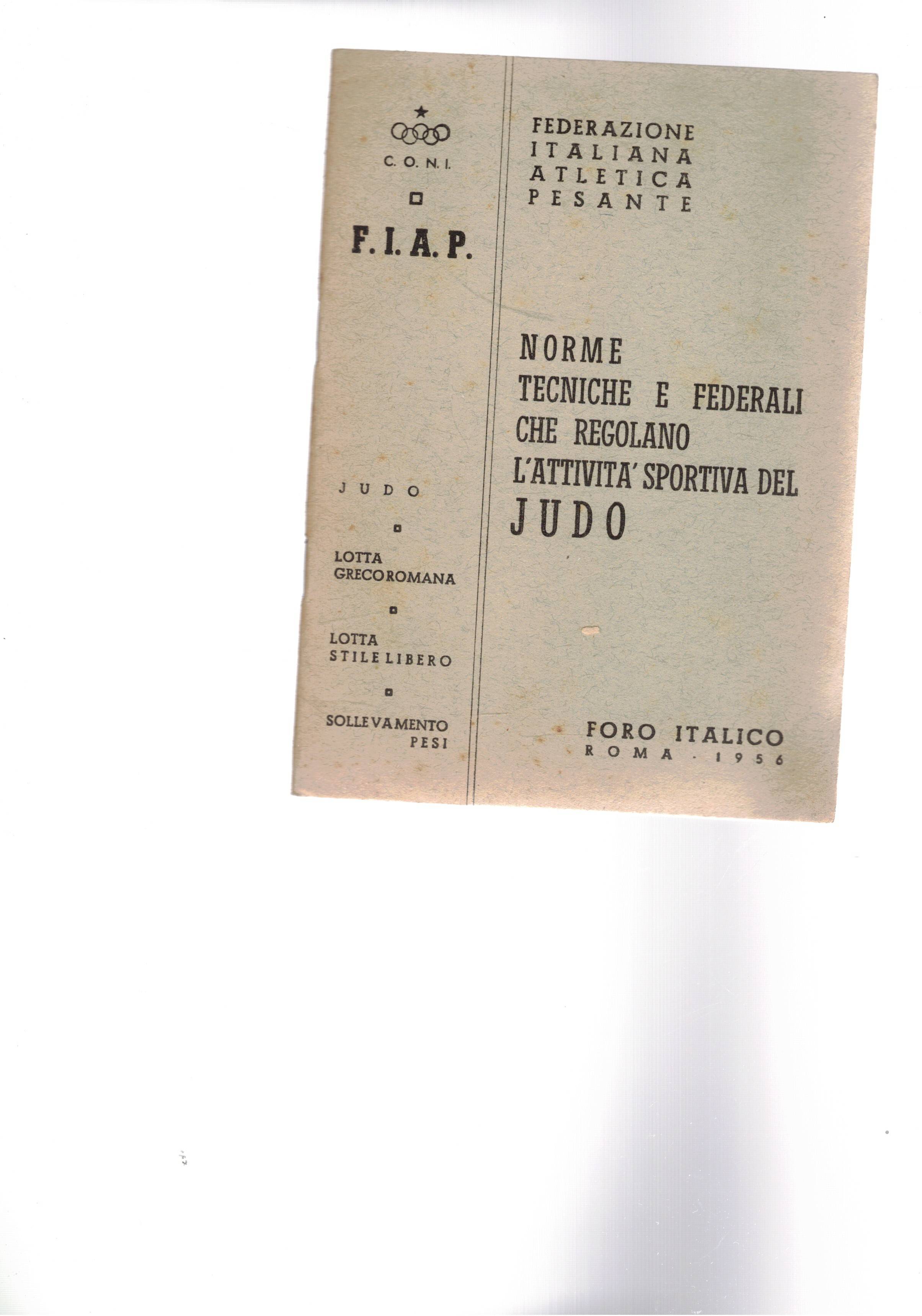 Norme tecniche e federali che regolano l'attività sportiva del judo.