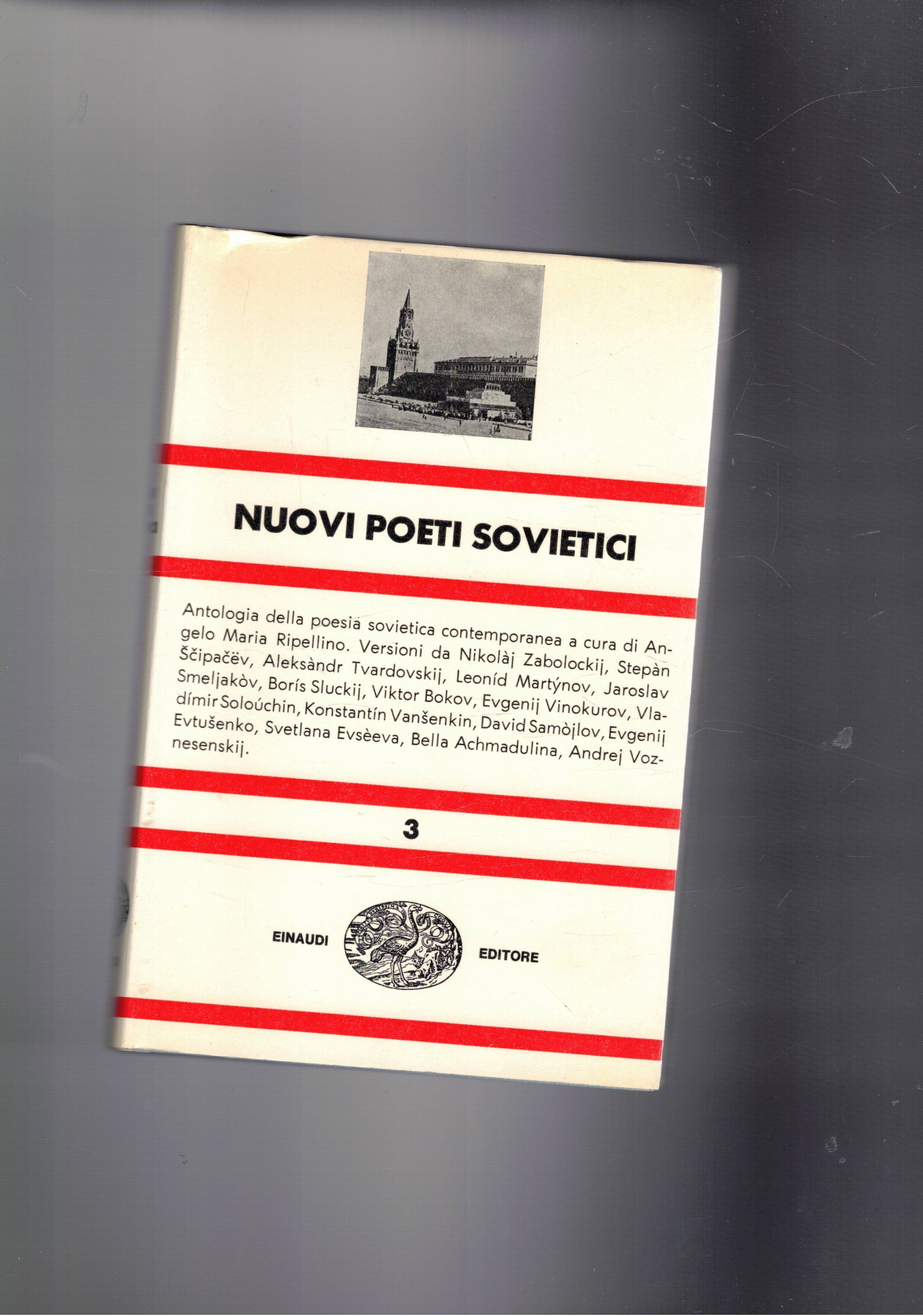 Nuovi poeti sovietici. Antologia della poesia sovietica contemporanea. Coll. Nue …