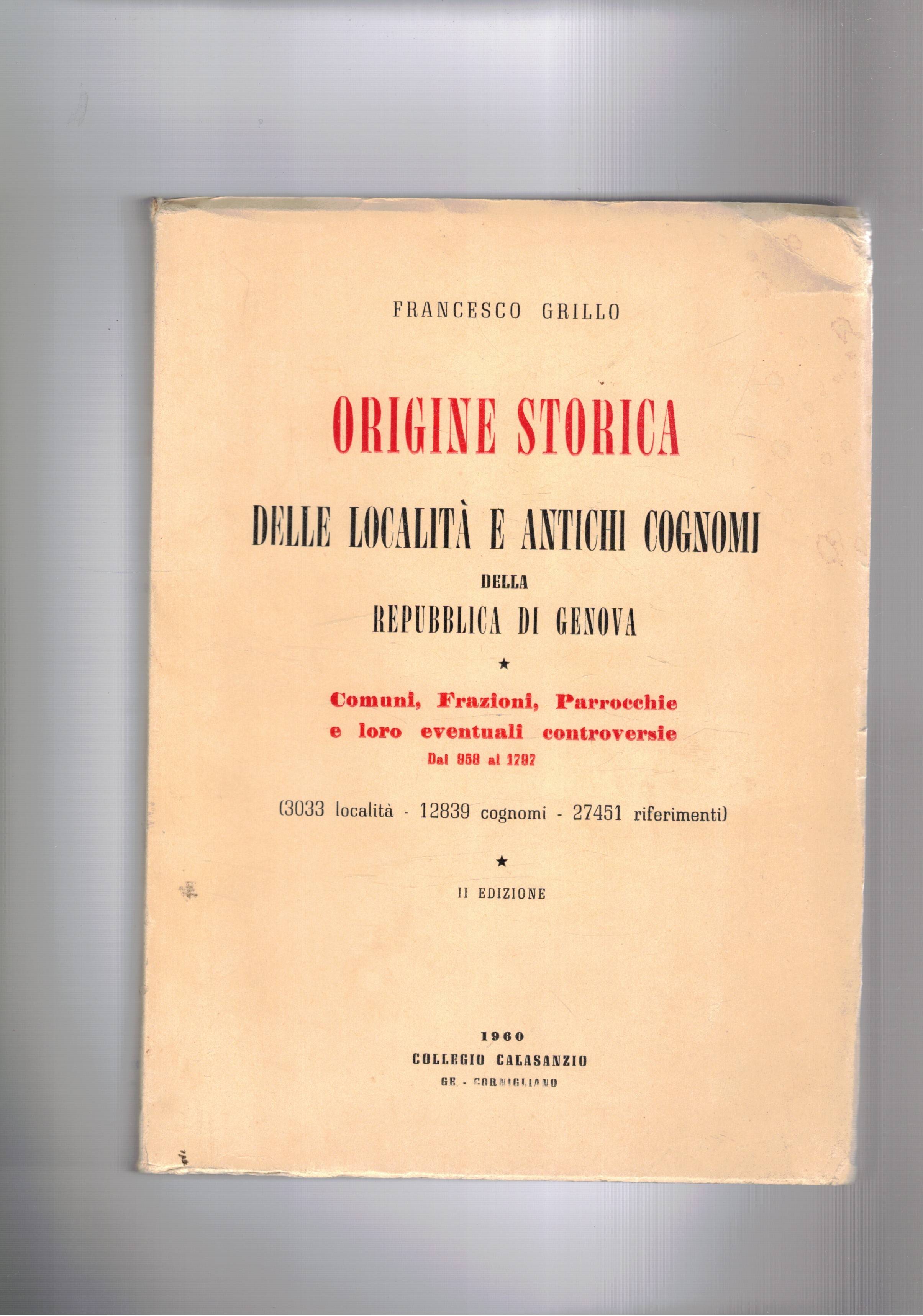 Origine storica delle località e antichi cognomi della Repubblica di …