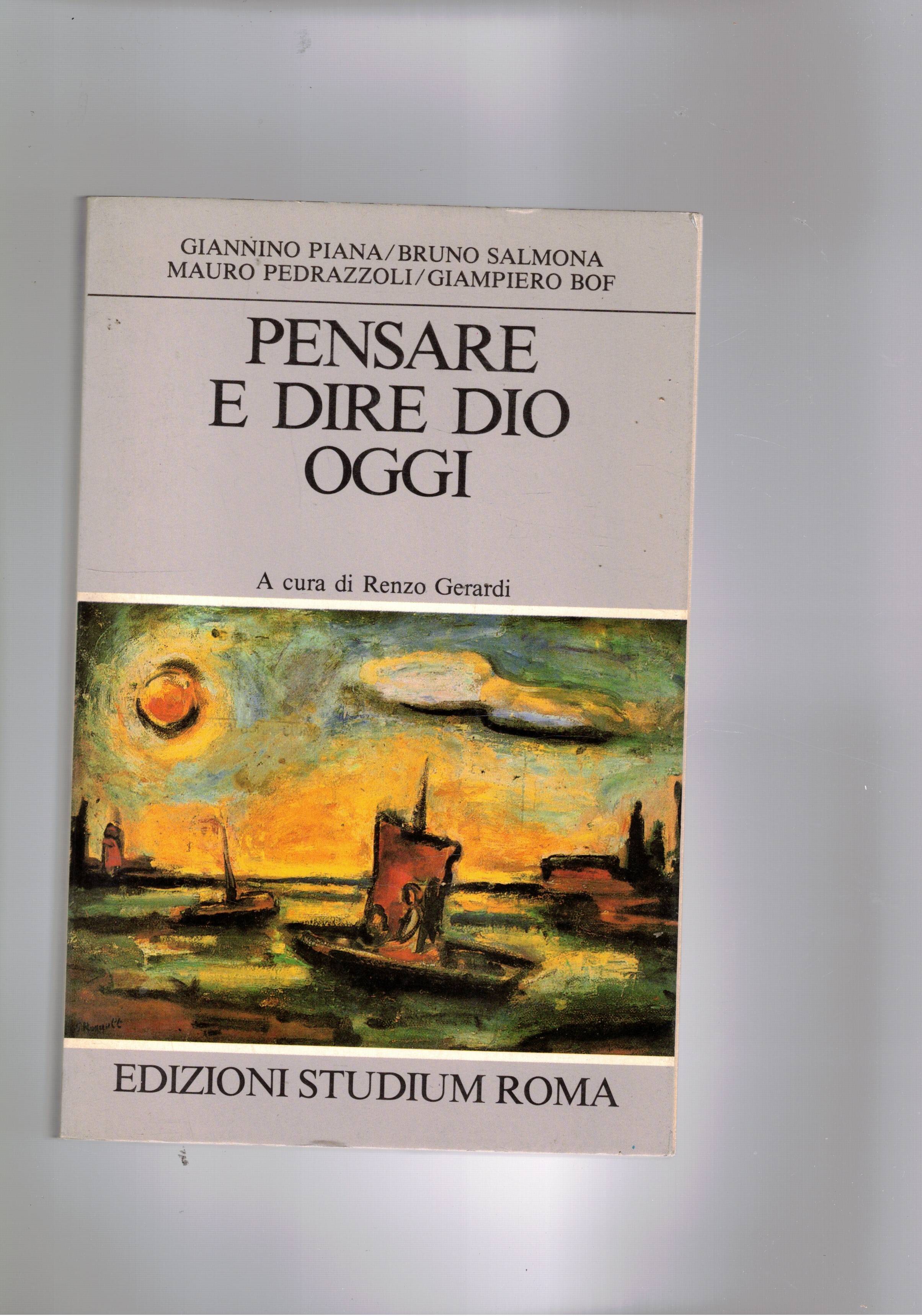 Pensare e dire Dio oggi.
