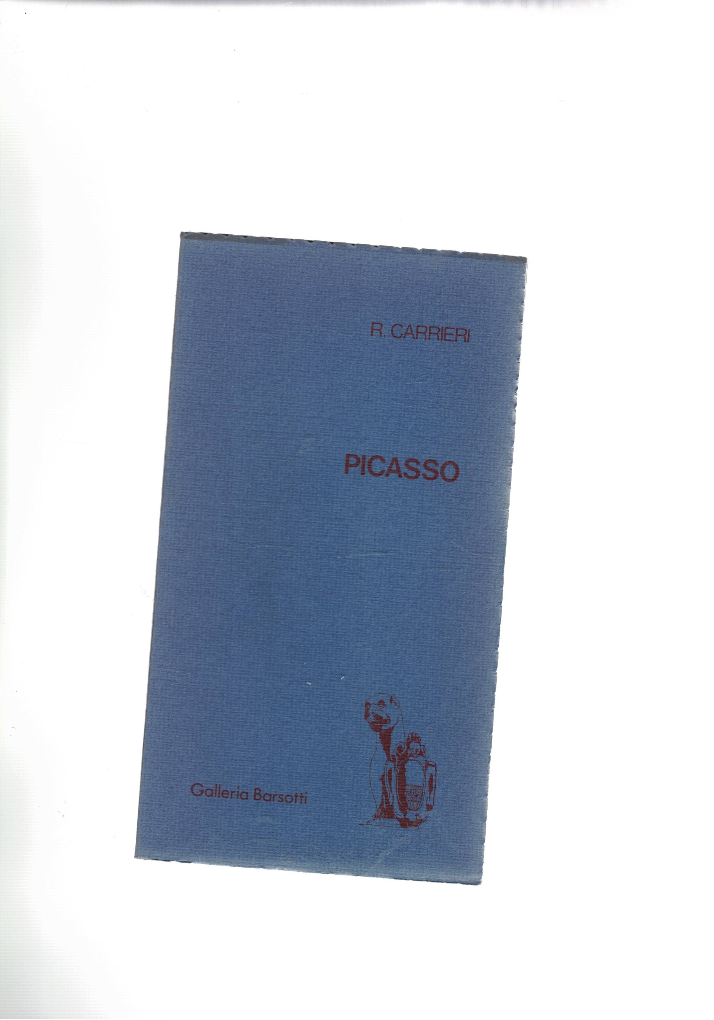 Picasso, catalogo preceduto da una poesia di Raffaele Carrieri. Seguita …