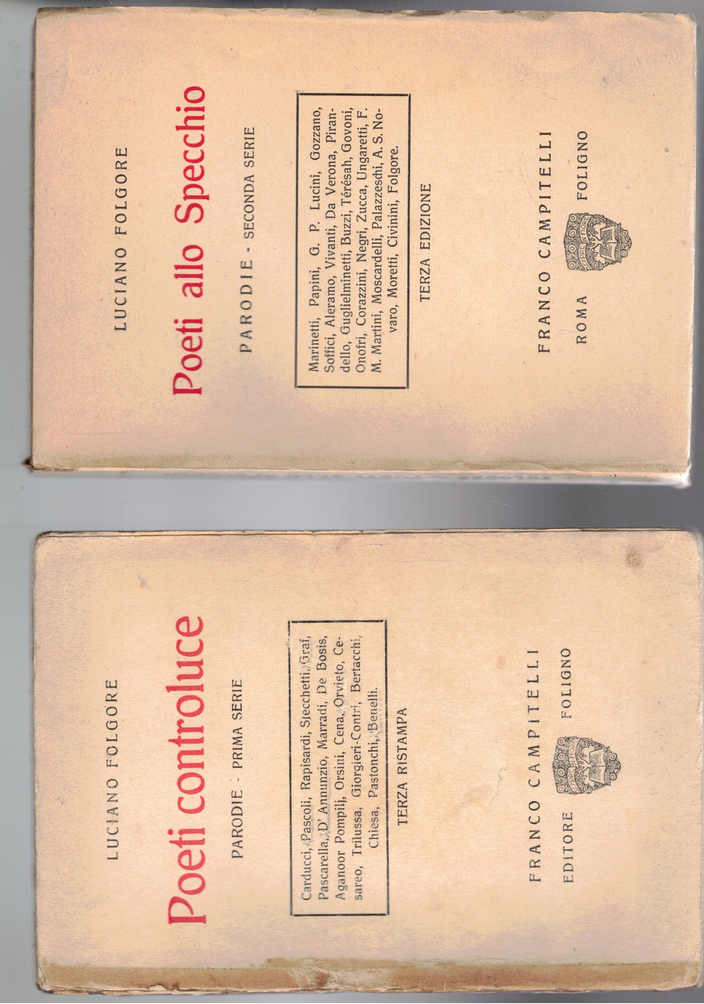 Poeti controluce: parodie prima serie segue dello stessso Poeti allo …