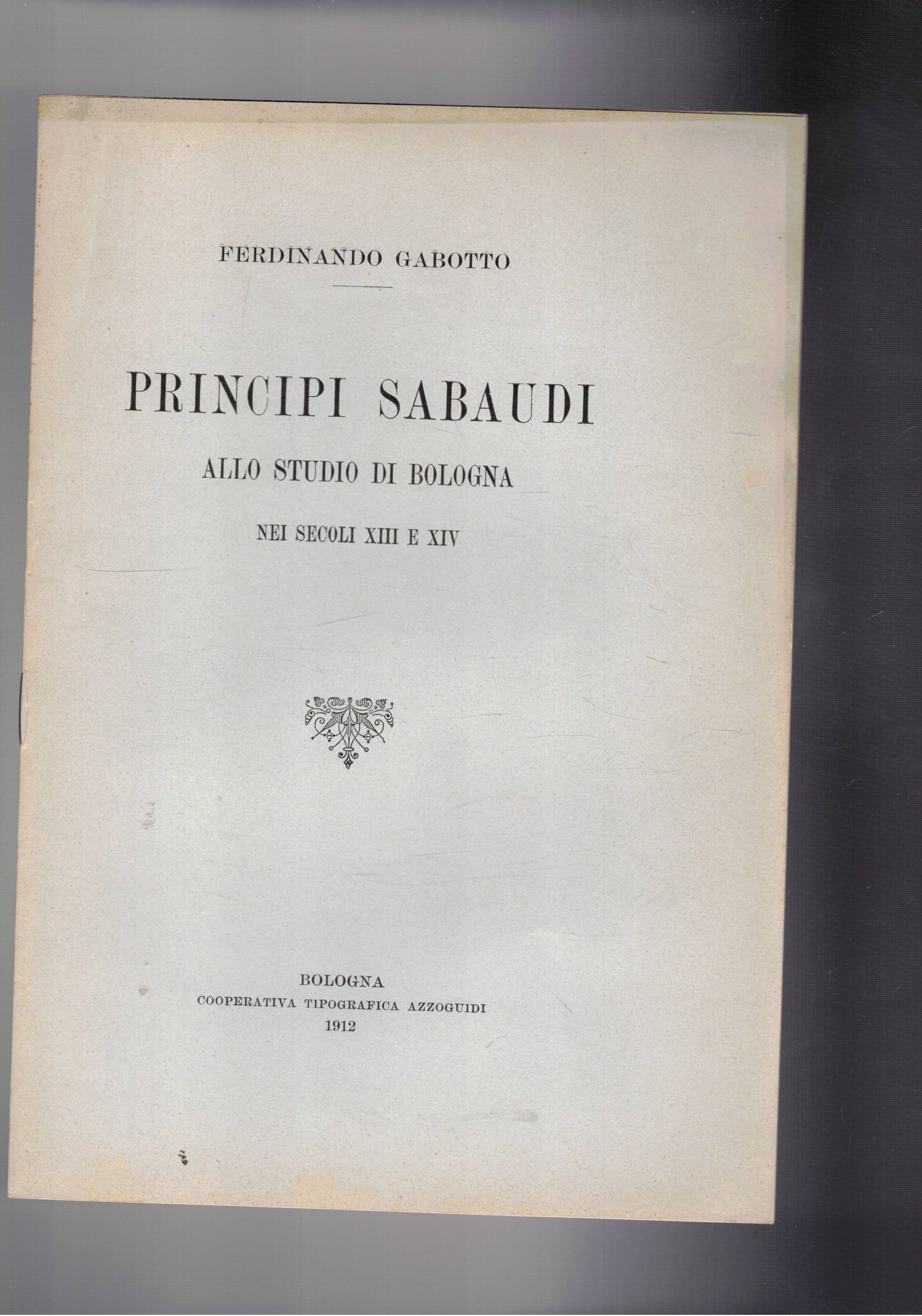 Principi sabaudi allo studio di Bologna nei secoli XIII e …
