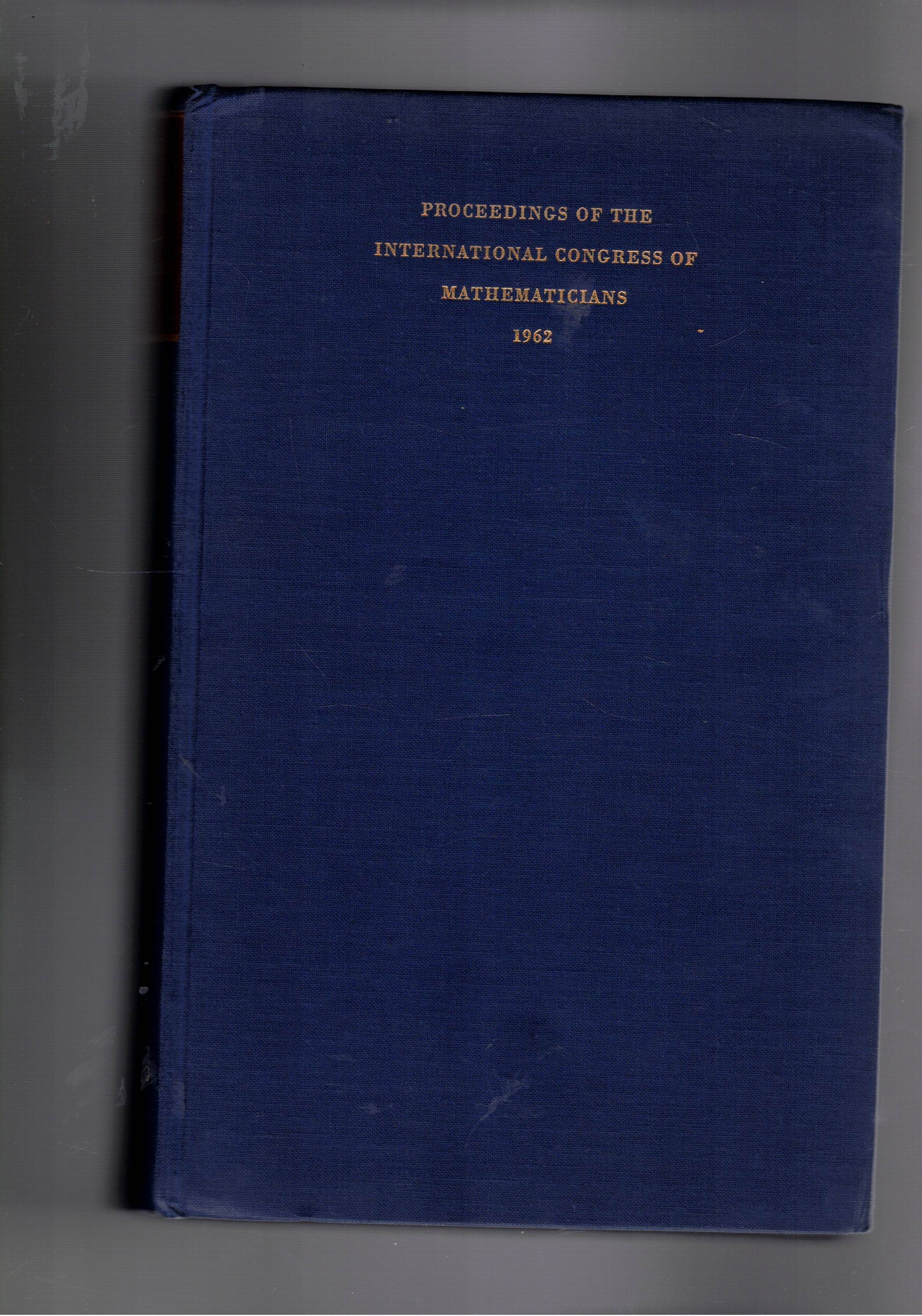 Procedings of the international congress of mathematicians 15 - 22 …
