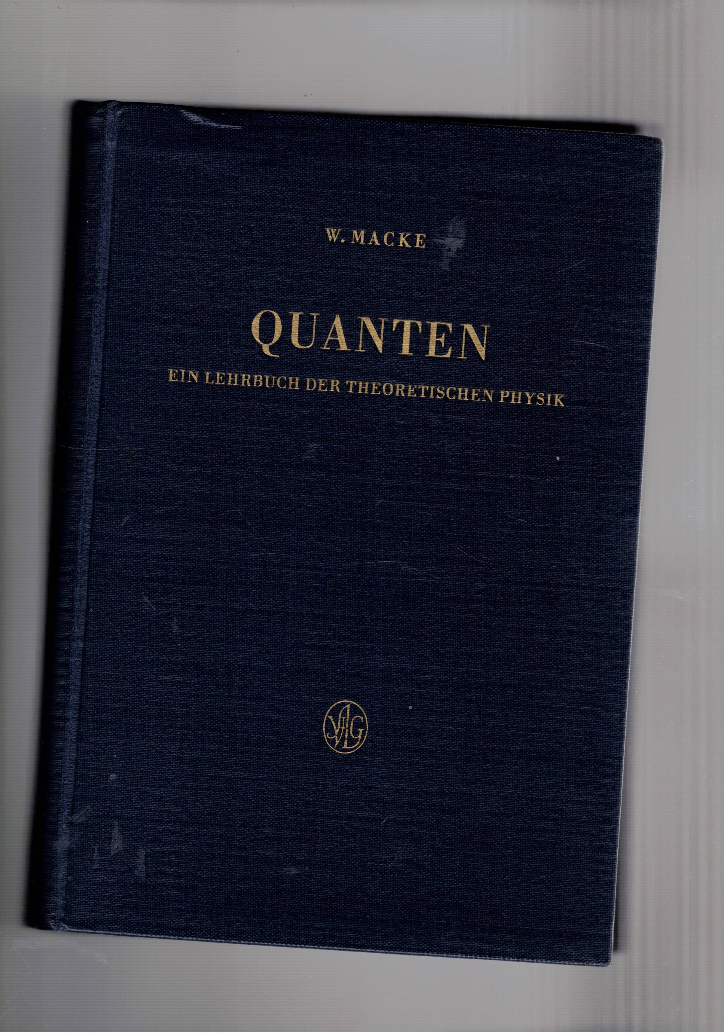 Quanten ein lehrbuch der Theoretischen Physic.