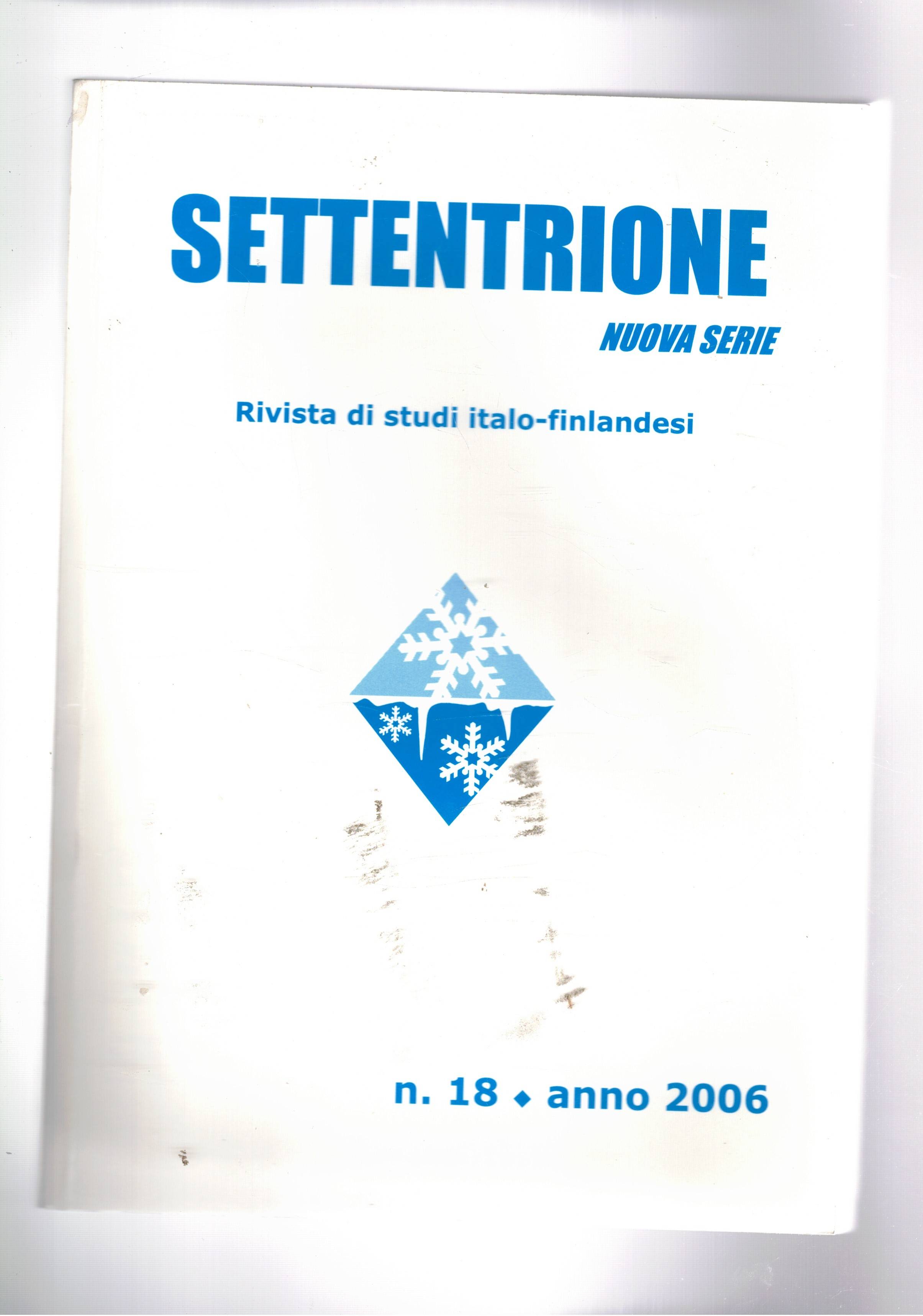 Settentrione, rivista di studi Italo-Finlandesi. Nuova serie n° 18 anno …